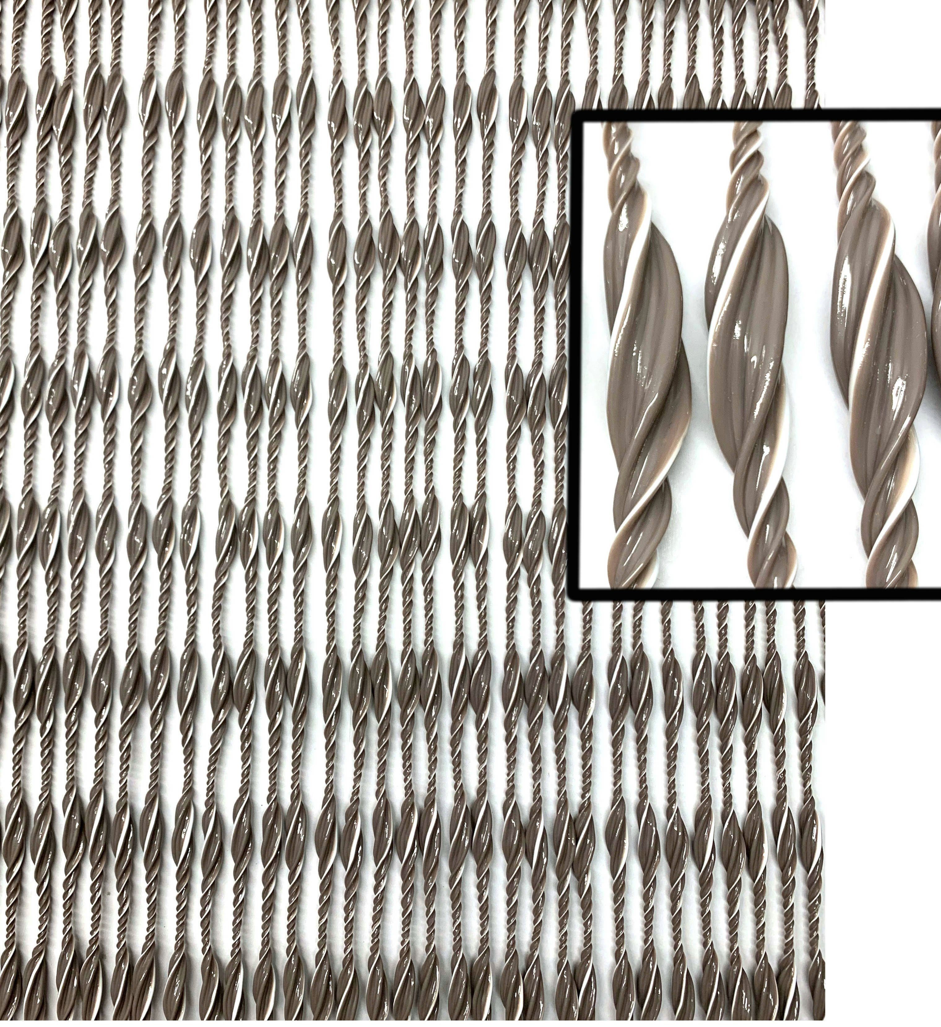 Moritz Türvorhang Türvorhang 100 x 220 cm 95 Stränge (1 St), Hakenaufhängung, abdunkelnd, Chenille Vorhänge Camping Türvorhang Wohnwagen Wohnmobil Zubehör