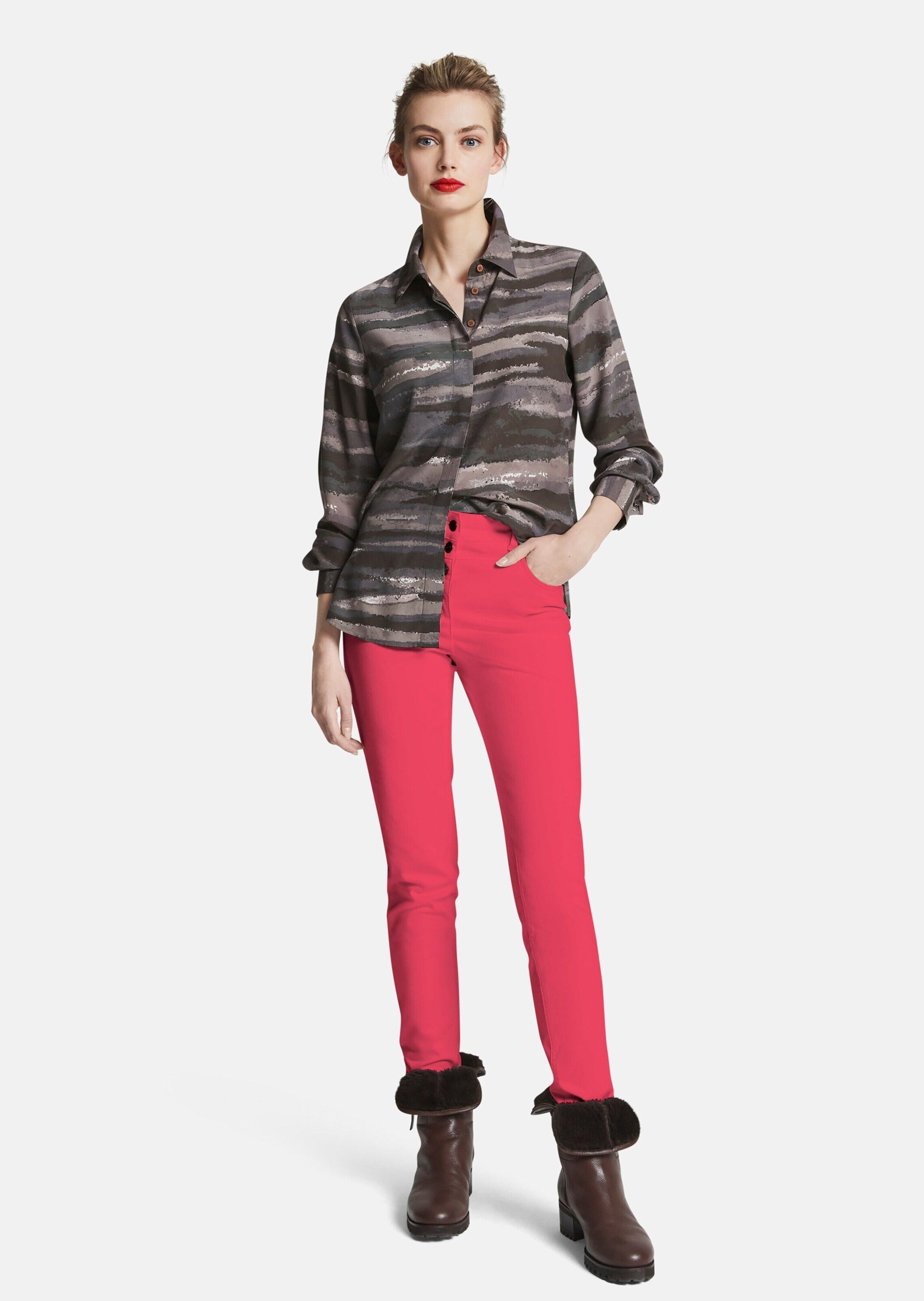 Gerade Jeans Highwaist-Jeans aus Power-Stretch