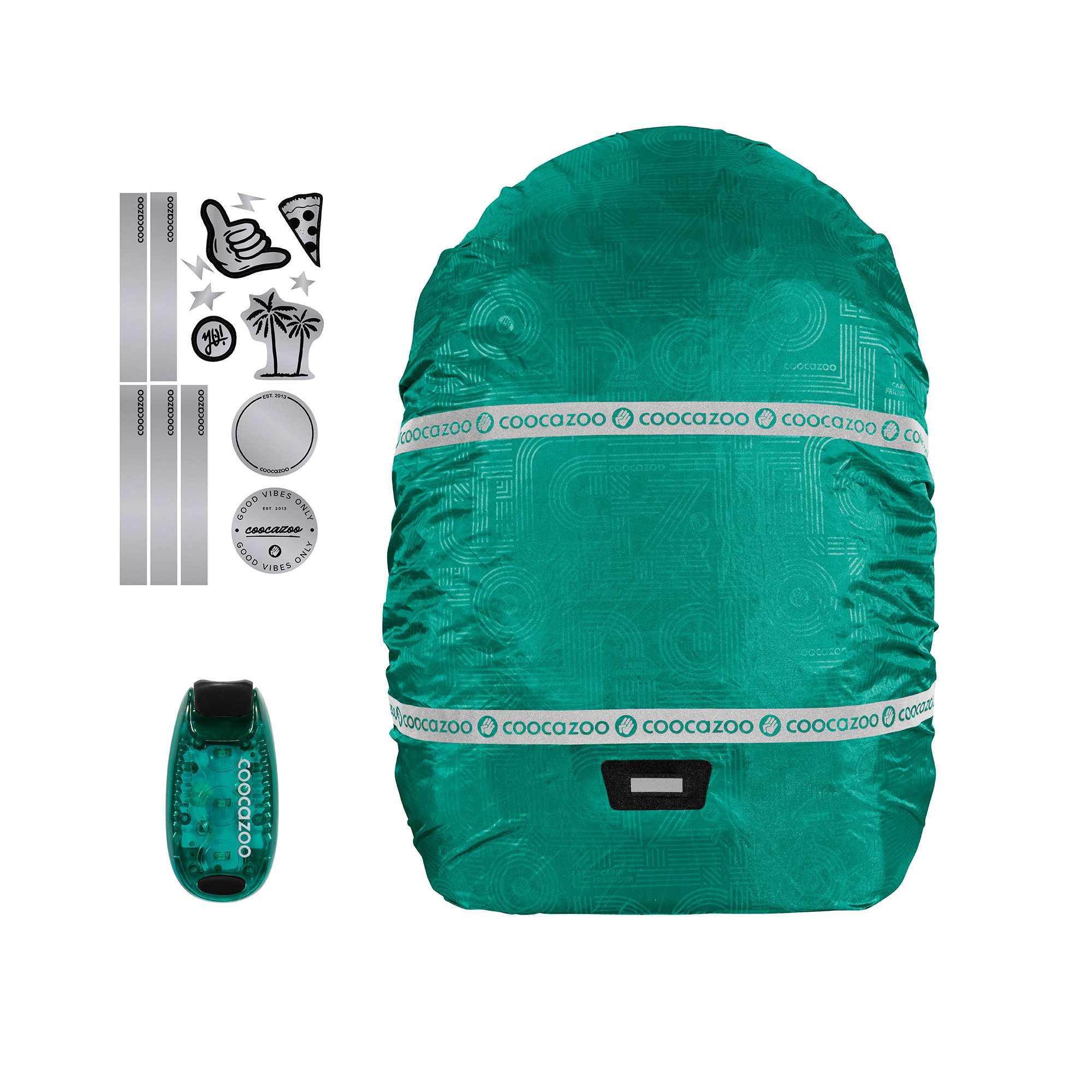 coocazoo Schulranzen Regen- und Sicherheits-Set, 3-teilig (3-tlg)