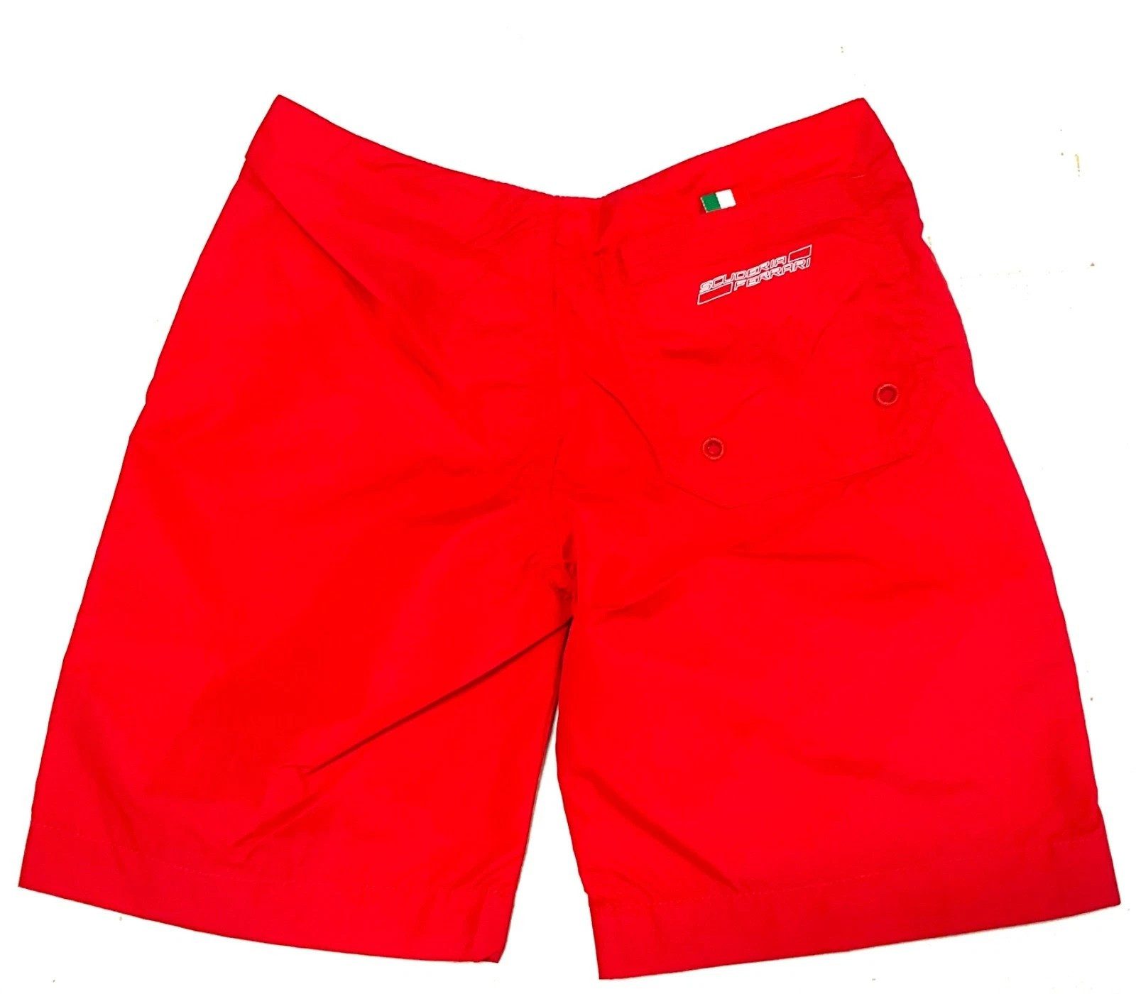 Ferrari Badeshorts Ferrari Swimshort, Scuderia Ferrari Kids SF Checkflag long Swimsuit Für Schwimmen, Mit Ferrari Logo Label