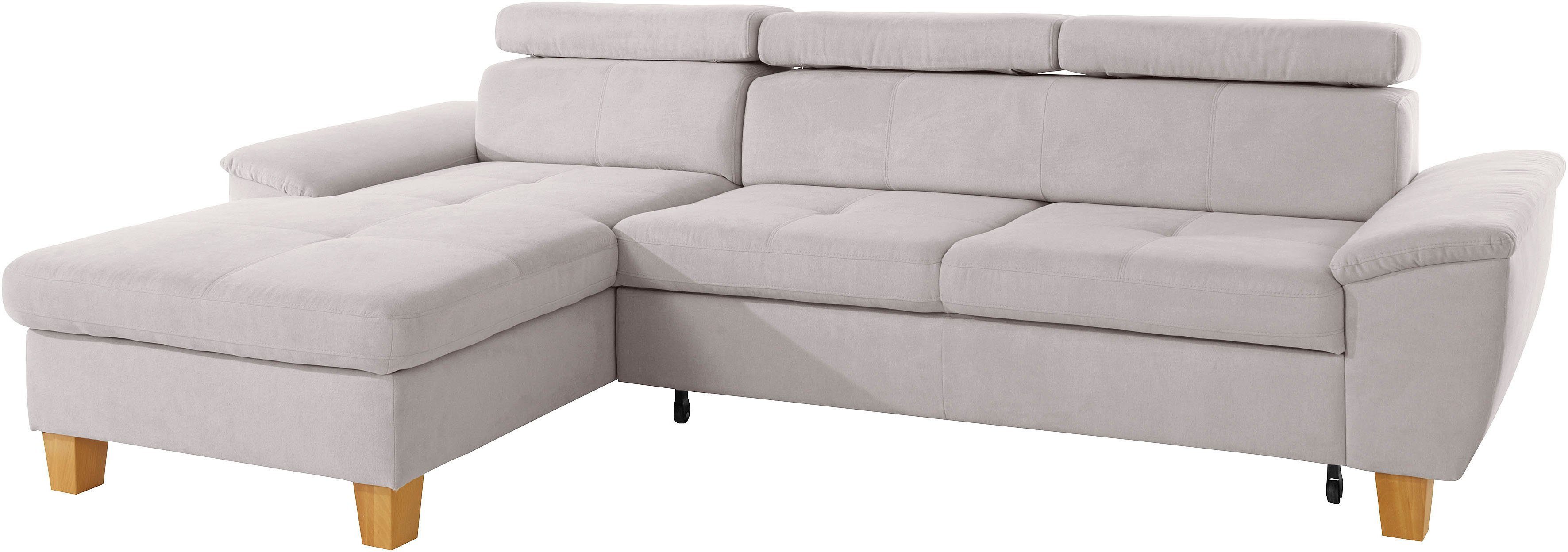 Kopfteilverstellung, - sofa mit und Enya, exxpo Bettfunktion fashion Ecksofa Bettkasten wahlweise