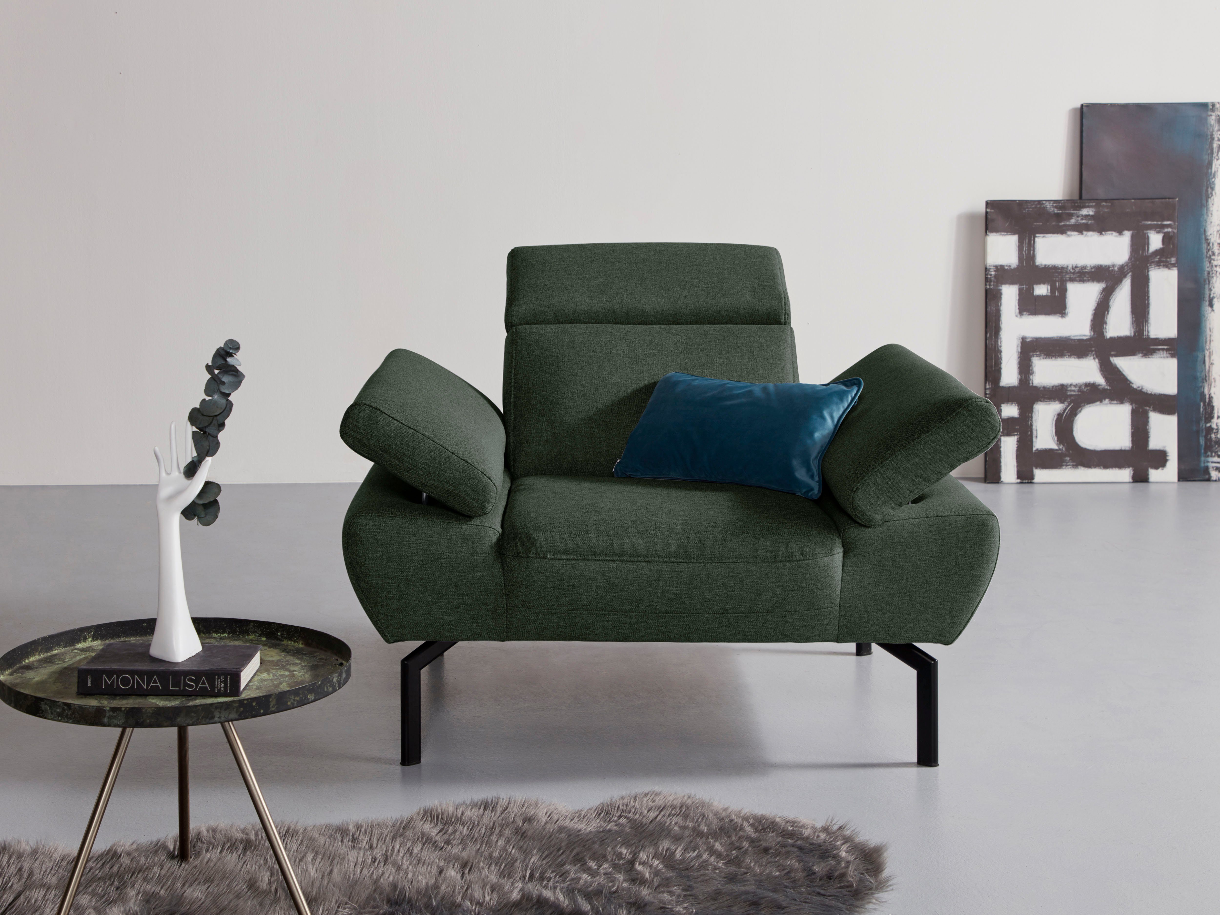 Places of Luxus-Microfaser Sessel Style Rückenverstellung, wahlweise mit Trapino in Luxus, Lederoptik