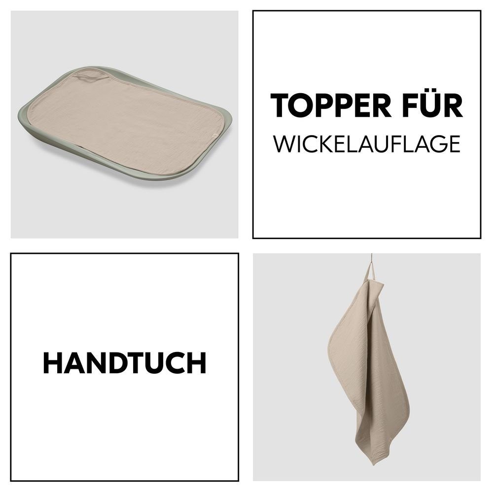 Change Wickelauflagen Topper Handtuch Mat Clean / Beige, & Wickelauflage Changing Liner N - für Hauck wie Auflage