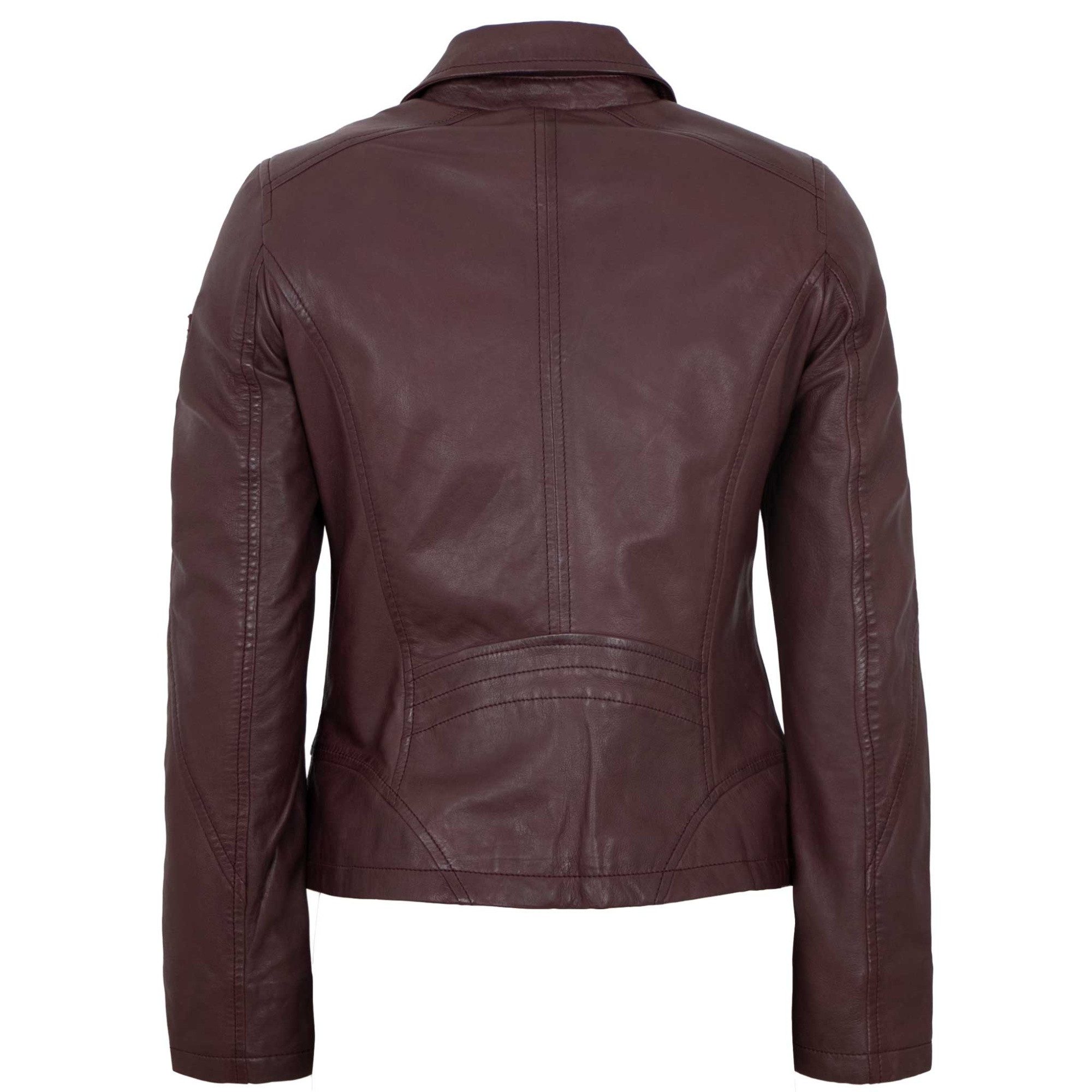 Jilani Lederjacke Dalma Jilani Collection - Damen Lederjacke Lammnappa bordeaux