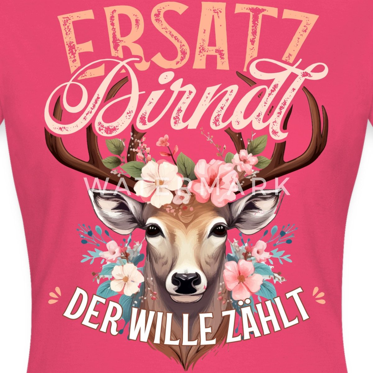 Spreadshirt T-Shirt Ersatz Dirndl Trachten T-Shirt günstig online kaufen