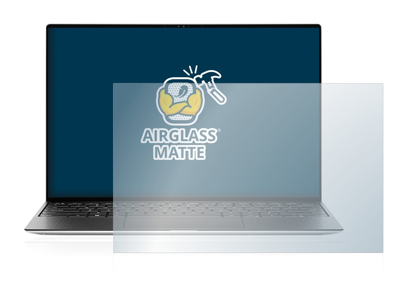 BROTECT Displayschutzglas Folie für Dell XPS 13 9310 Non-touch, Schutzfolie Glas Panzer Display Schutz matt