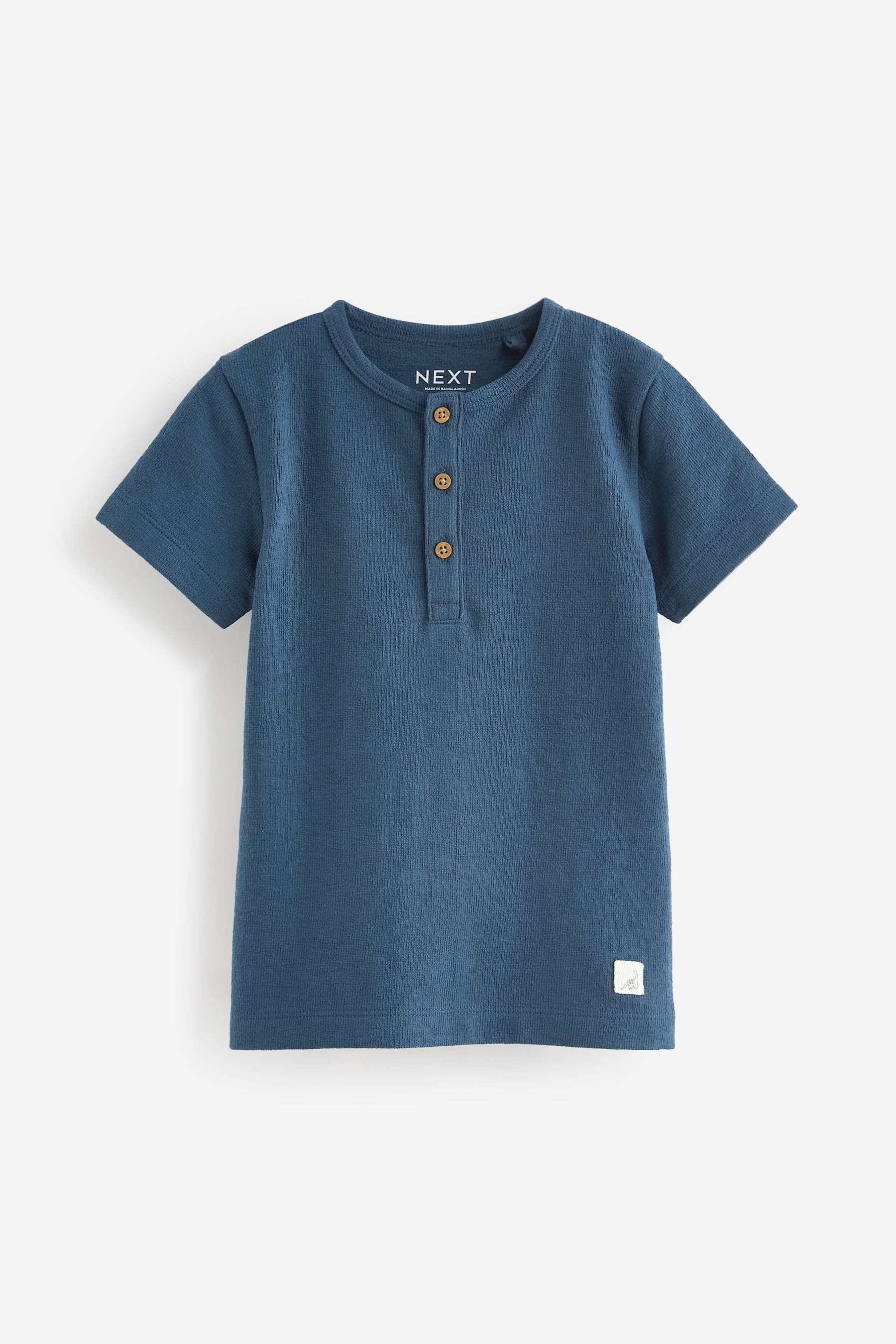 Next Henleyshirt Kurzarm-T-Shirt mit Henley-Ausschnitt (1-tlg) günstig online kaufen