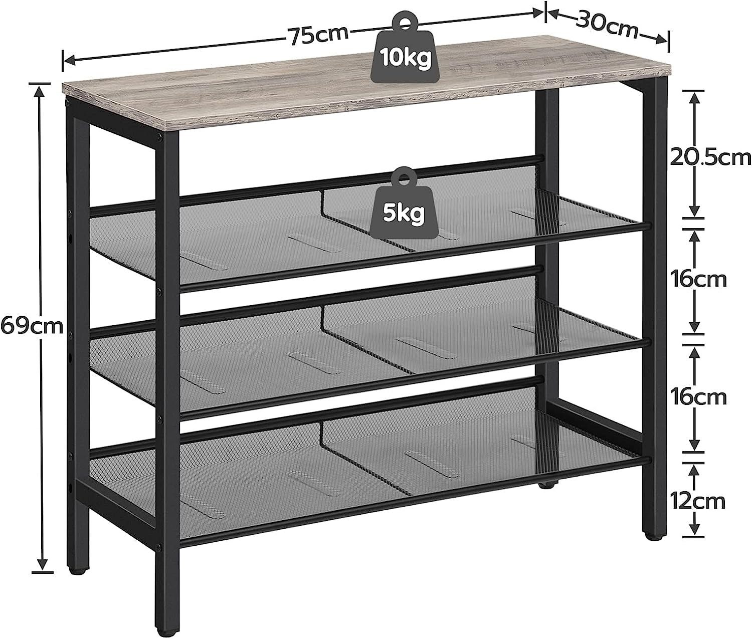 ZOLTA Bambus Regal 3 Ebenen - Vielseitiges Schuhregal Für Bad, Küche & Wohnzimmer