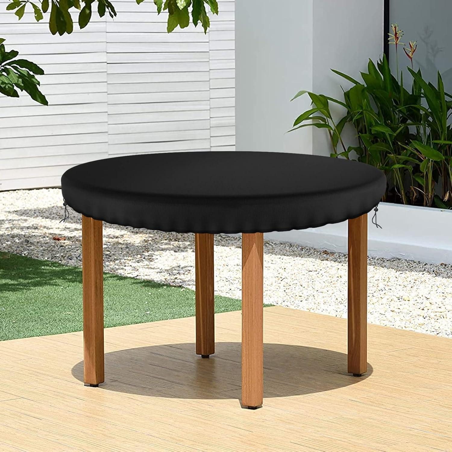 LuxusKollektion Gartenmöbel-Schutzhülle Gartentisch Hülle Schutzhülle Abdeckhaube 114x10cm Rund 114 x 10cm
