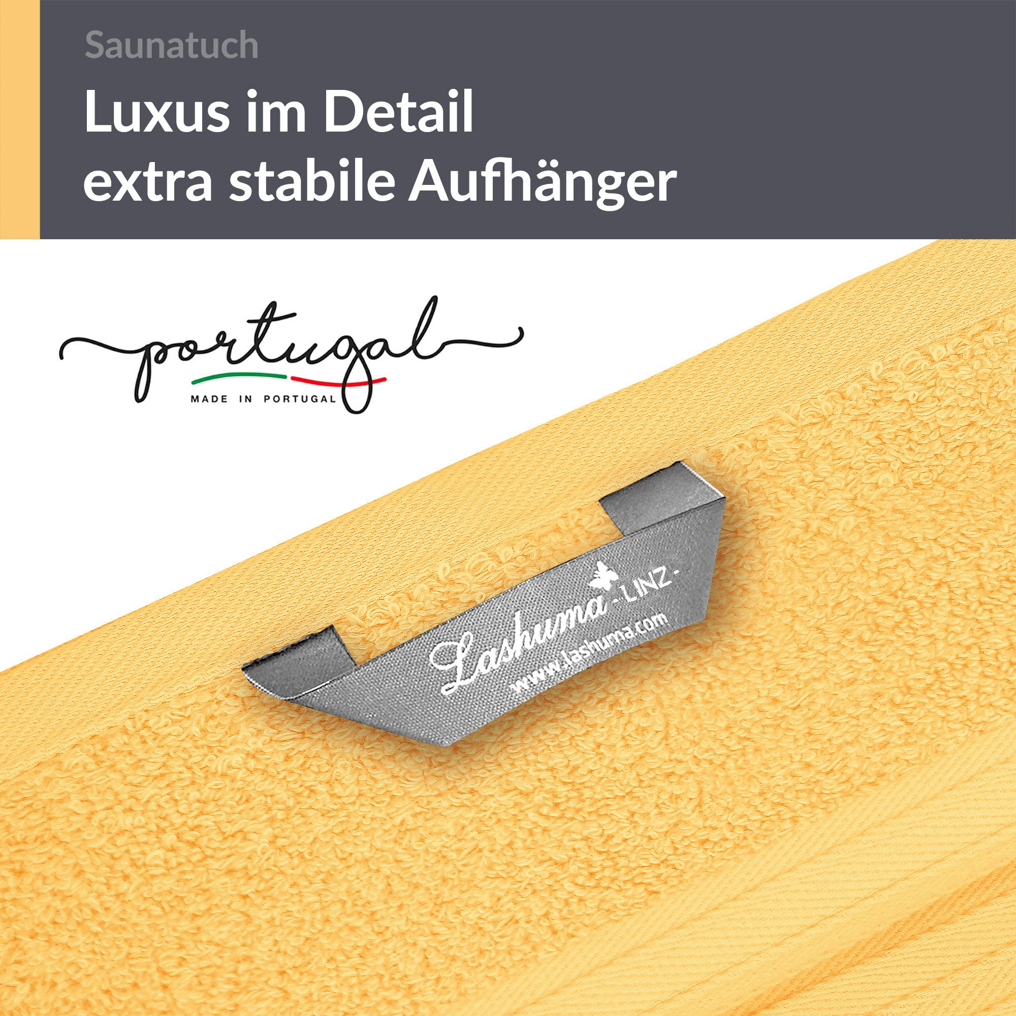 Lashuma Saunatuch XXL Handtuch, Frottee (1-St), Badetuch Damen & Badehandtuch Herren 100x200 cm - Saunahandtuch 80x220 – Bild 4 von 5