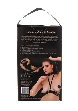Kinky Diva Body Kinky Diva - Halter Harness + O-Ring Collar - O/S