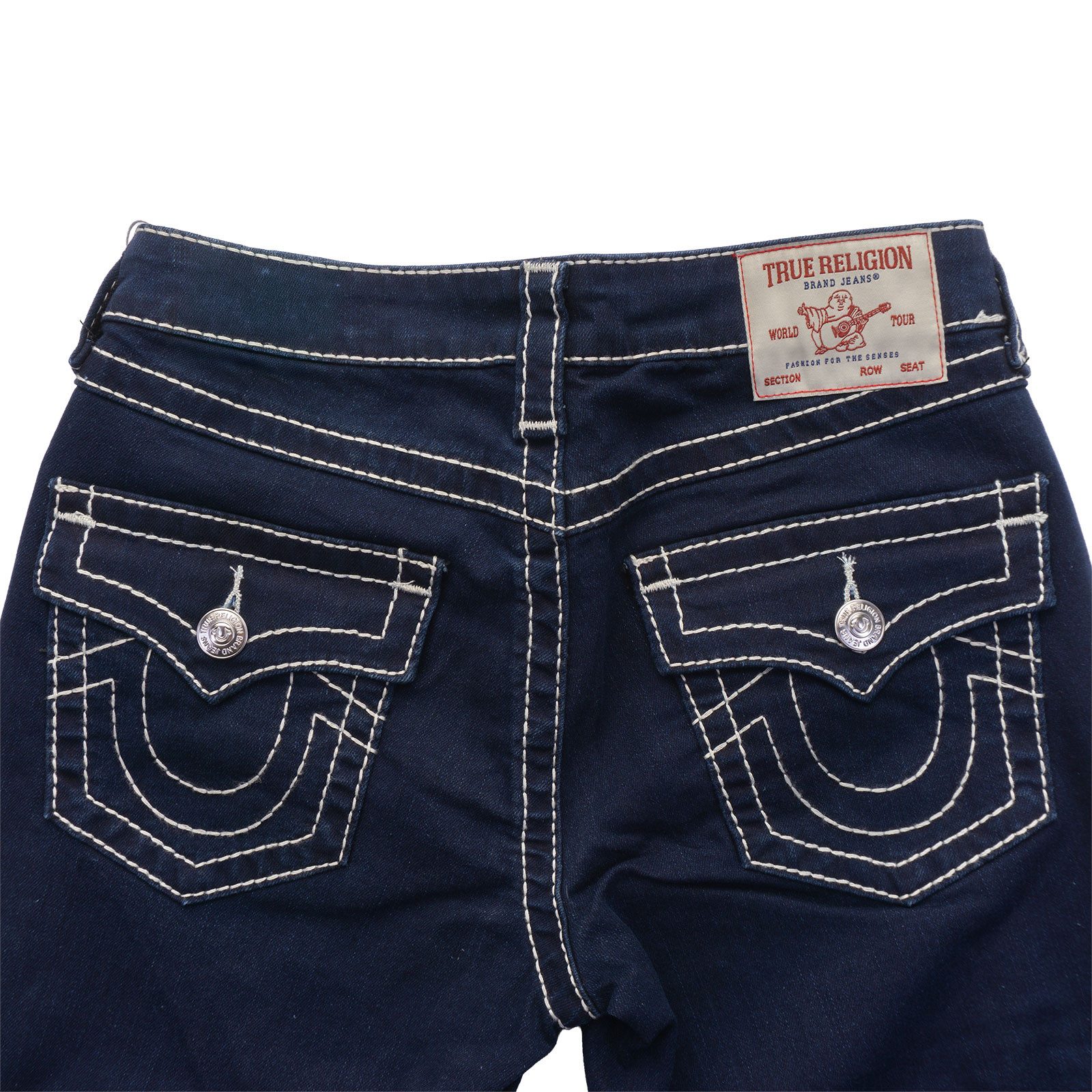 True Religion Bootcut-Jeans Jeans True Religion Becca Mid Rise Boot Cut Kontrast-Nähte – Bild 4 von 5
