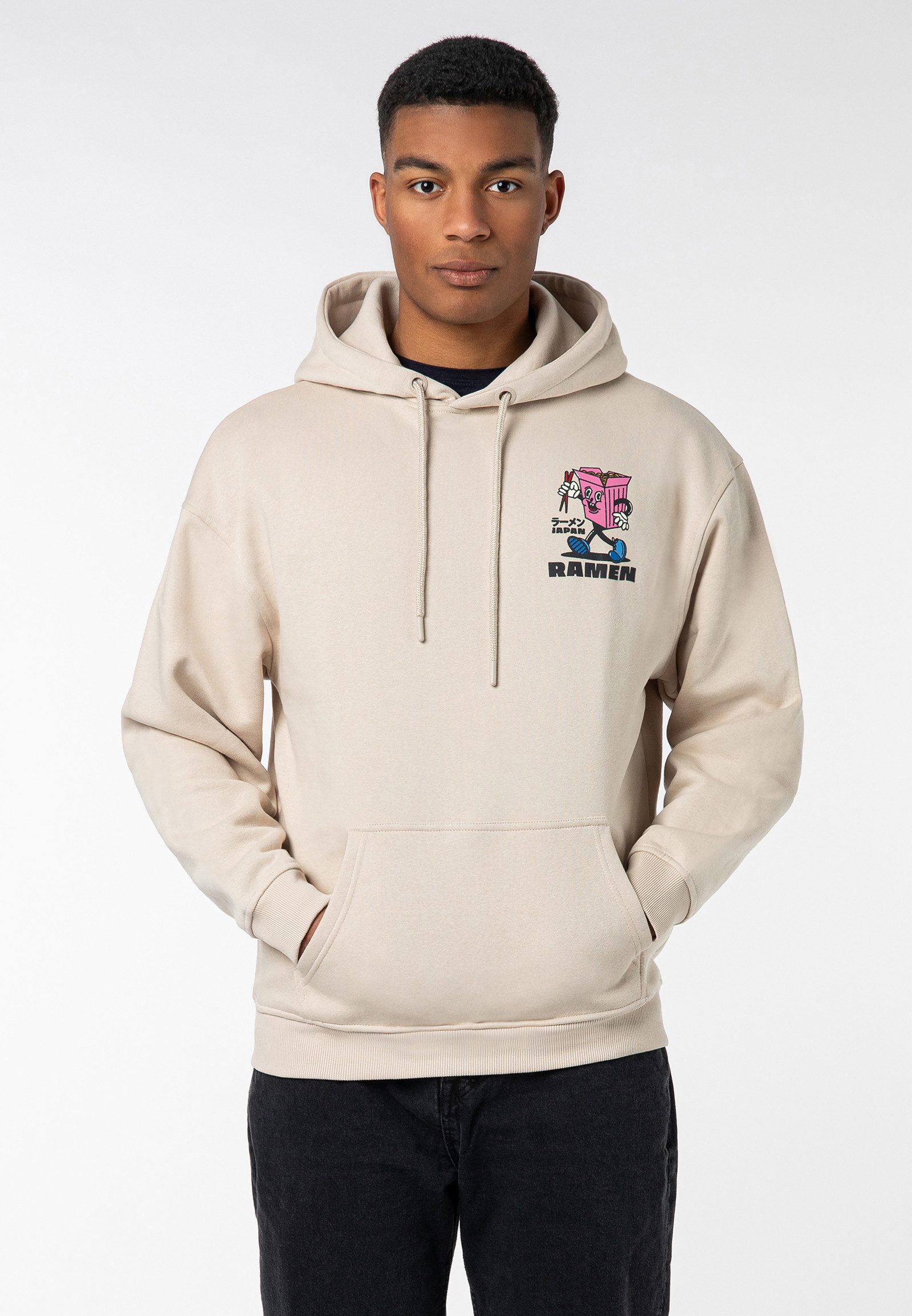 Hoodie Herren Kapuzenpullover mit verspielten Prints