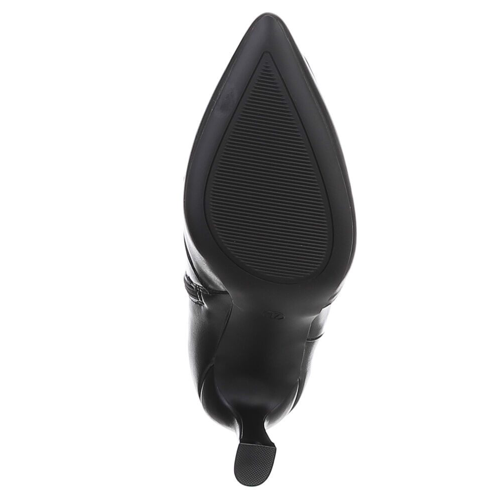 Ital-Design Elegante kniehohe Stiefel für Damen mit niedrigem Absatz Stiefel (90109858) Pfennig-/Stilettoabsatz Stiefel in Schwarz