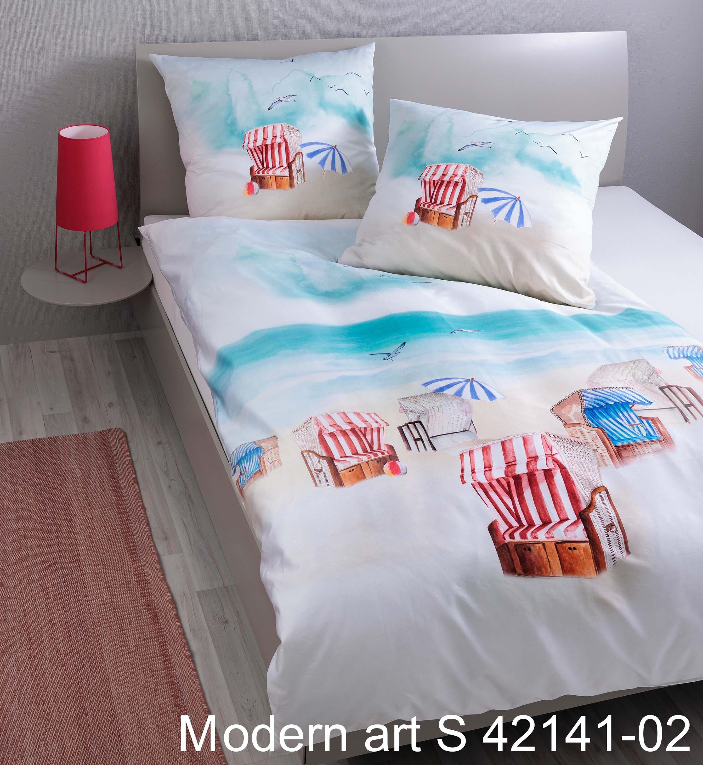 Janine Bettwäsche Baumwoll Bettwäsche Modern Art, 100% Baumwolle, 2 teilig, günstig online kaufen