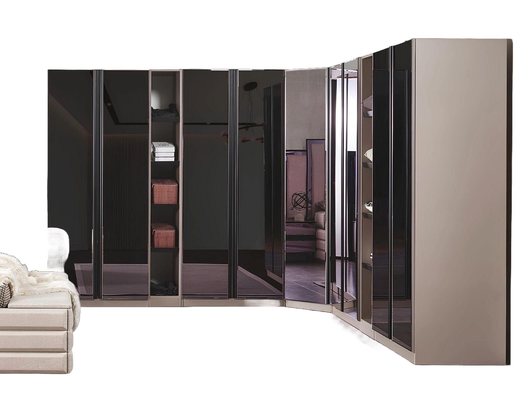 Schranksystem Konfigurierbare begehbare Schränke für das Schlafzimmer: Loft-Möbel