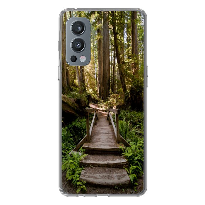 MuchoWow Handyhülle Dschungel - Natur - Treppe - Bäume Phone Case Handyhülle OnePlus Nord 2 Silikon Schutzhülle
