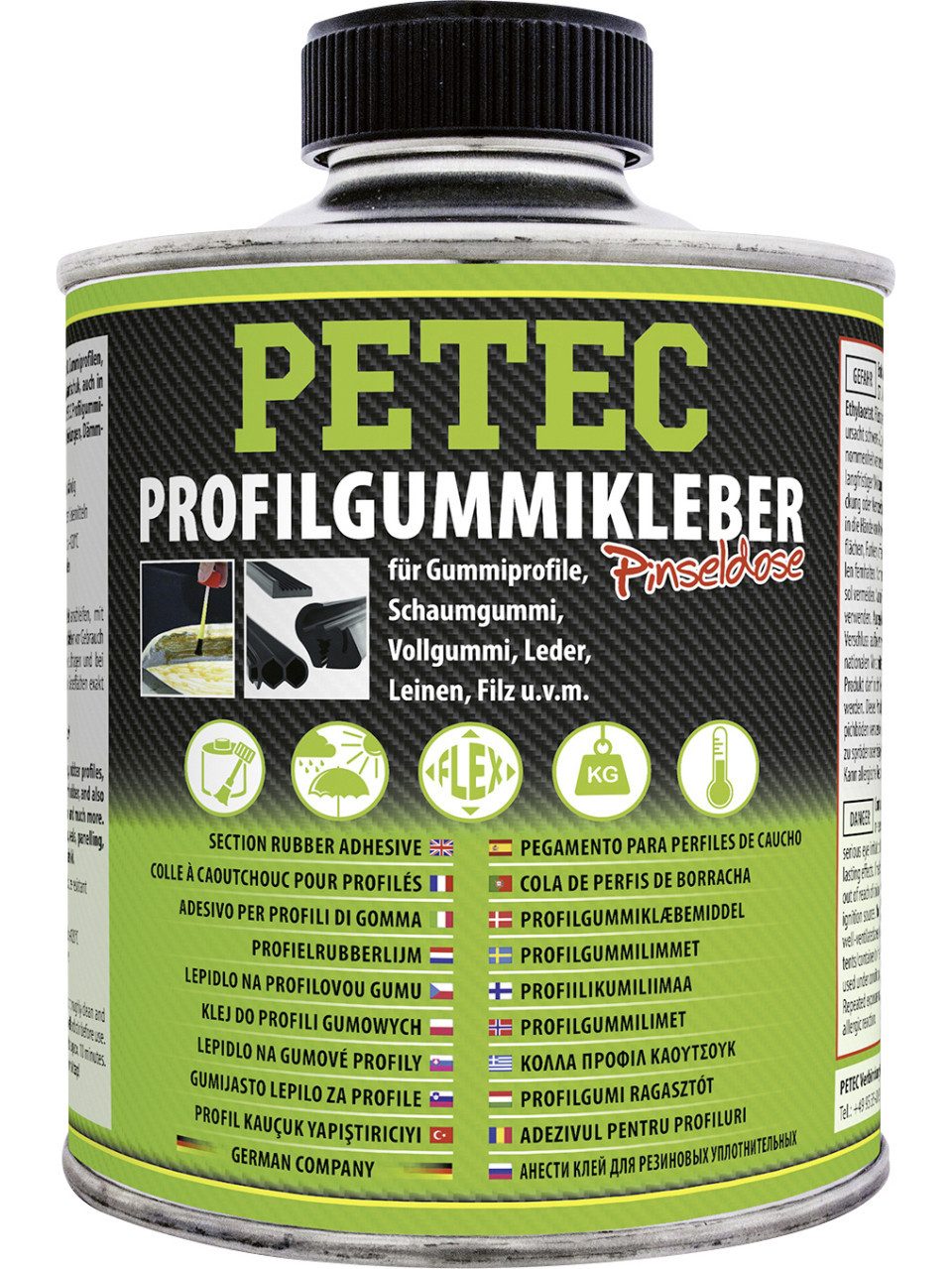 Petec Montagekleber Petec Profilgummikleber Pinseldose 350 ml günstig online kaufen