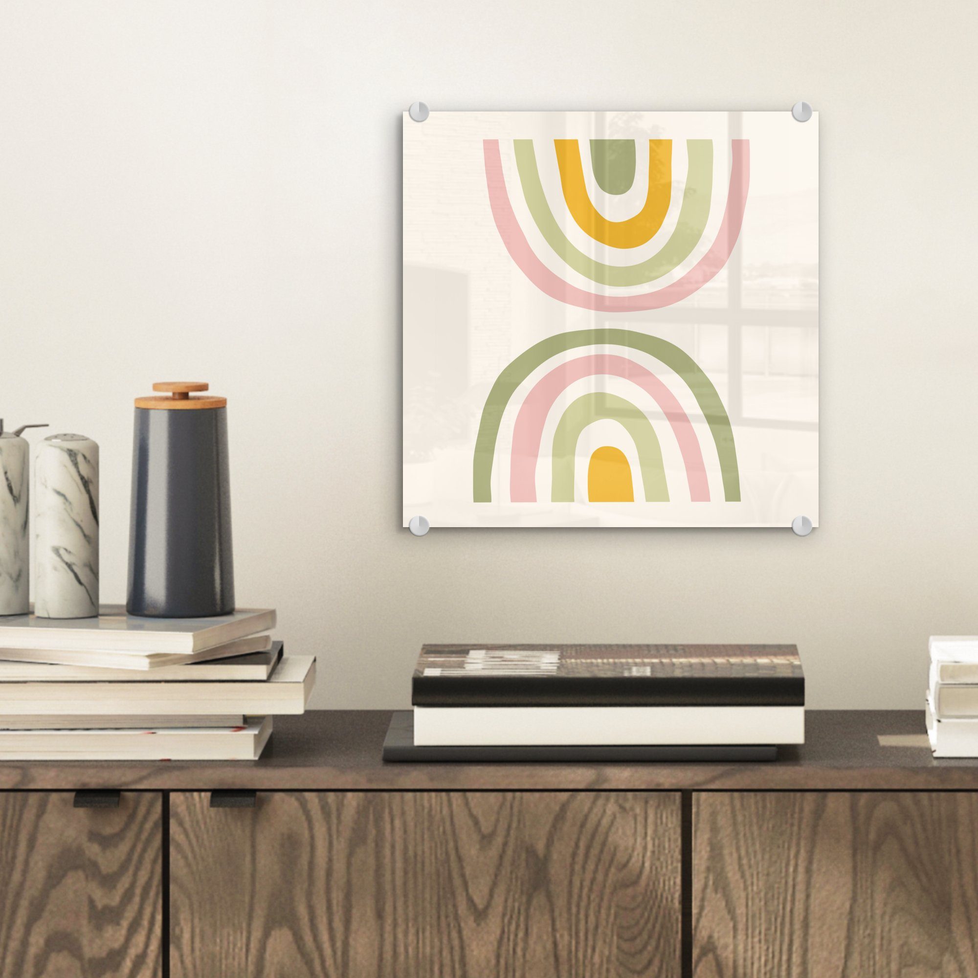 MuchoWow Acrylglasbild Regenbogen - Pastell - günstig online kaufen