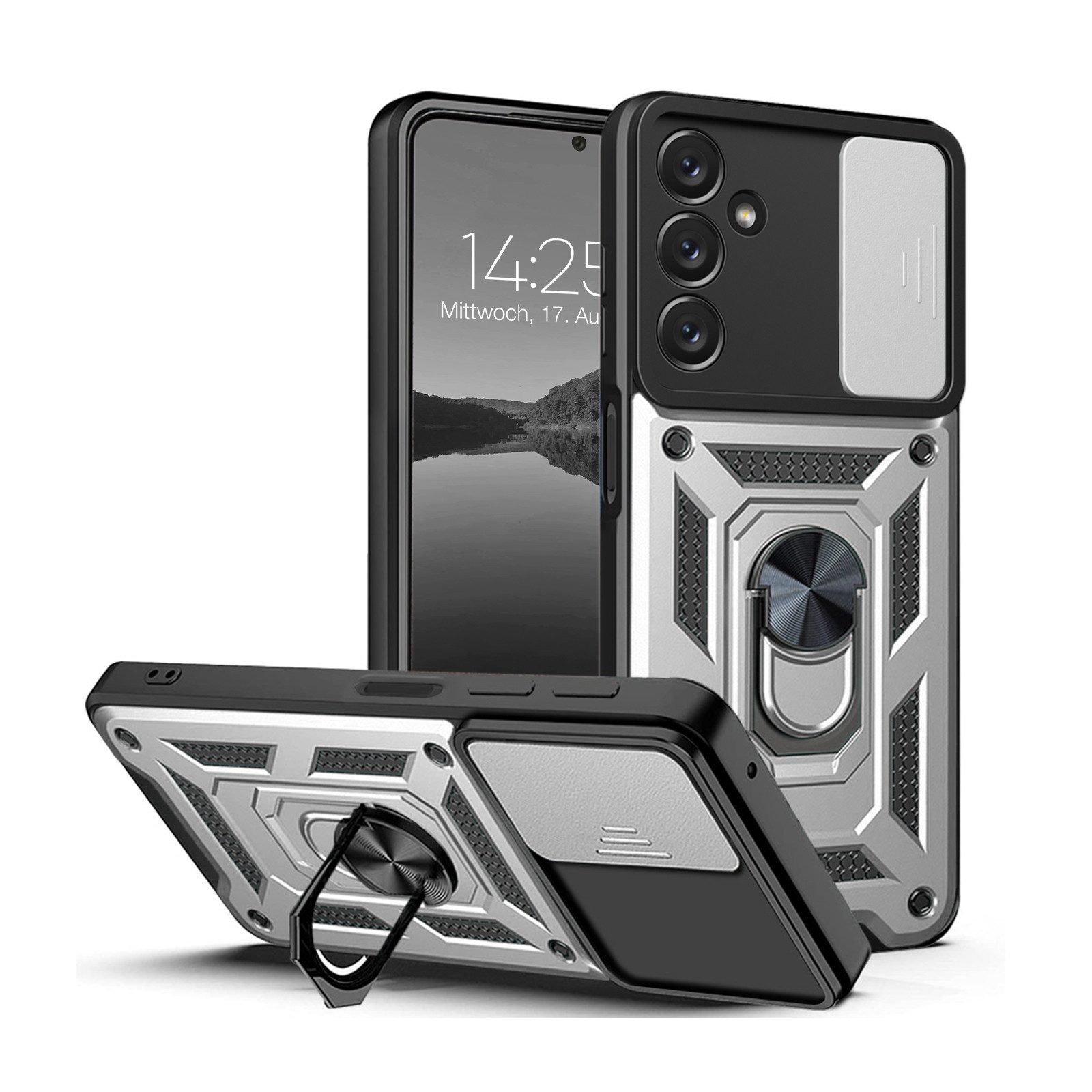 Tec-Expert Handyhülle Outdoor Cover Hülle für Samsung Galaxy A34 5G 6.6 Zoll, 6.6", Premium Hülle mit Kameraschutz aus verstärktem Polycarbonat