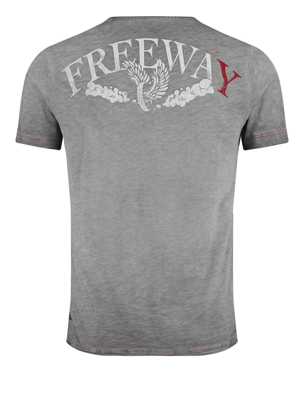 Key Largo T-Shirt T-Shirt Houston USA Biker Print Motiv vintage Look MT00543 Rundhalsauschnitt bedruckt kurzarm slim fit