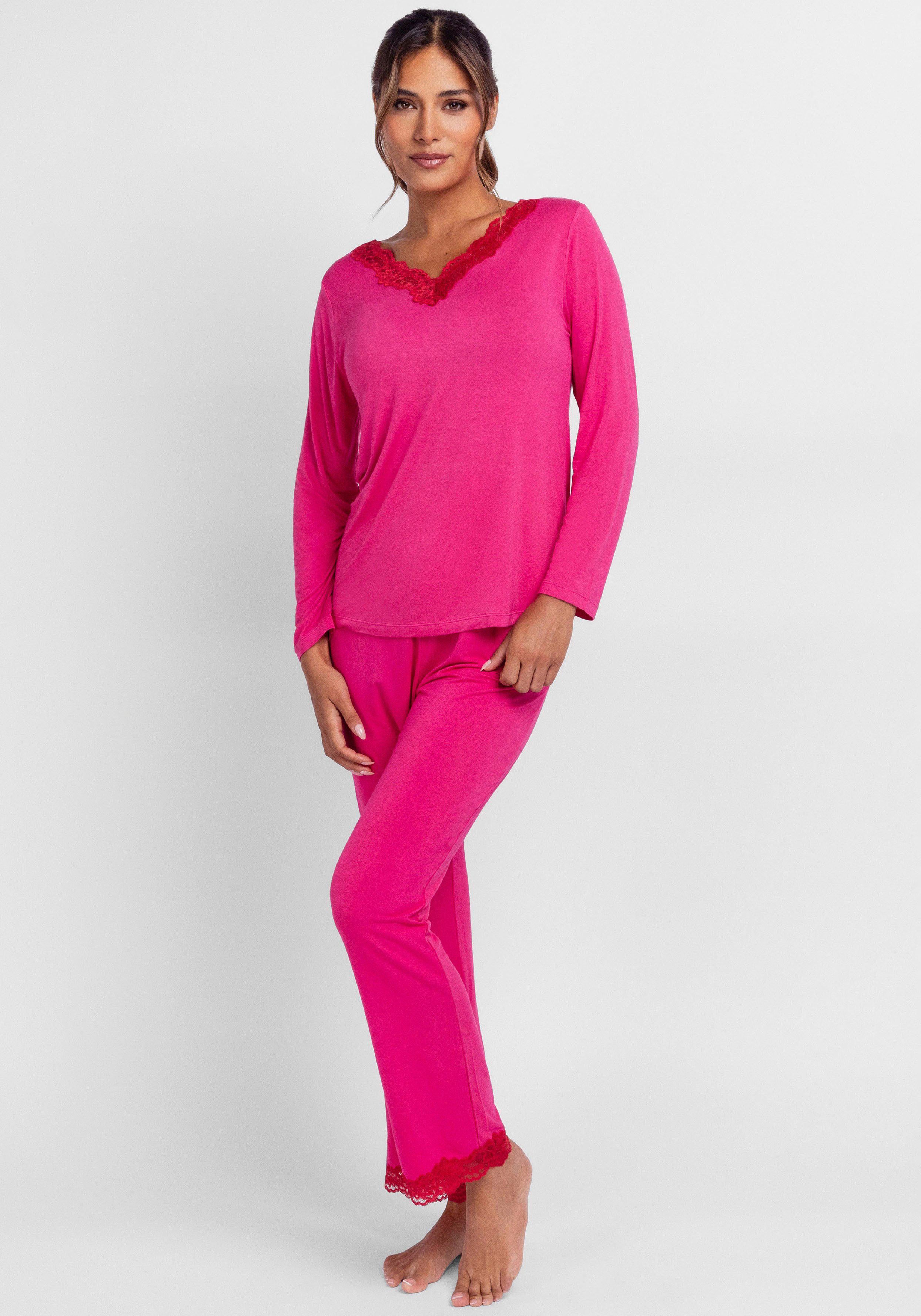 Dorina Pyjama ORIGINS (2 tlg) Spitze, günstig online kaufen