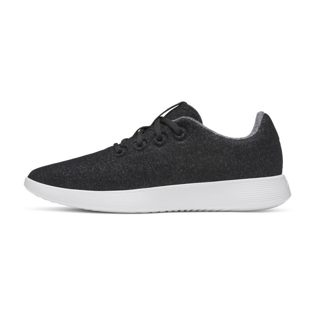 allbirds Wool Runner NZ (Merinowolle) schwarz/weiss Herren Sneaker