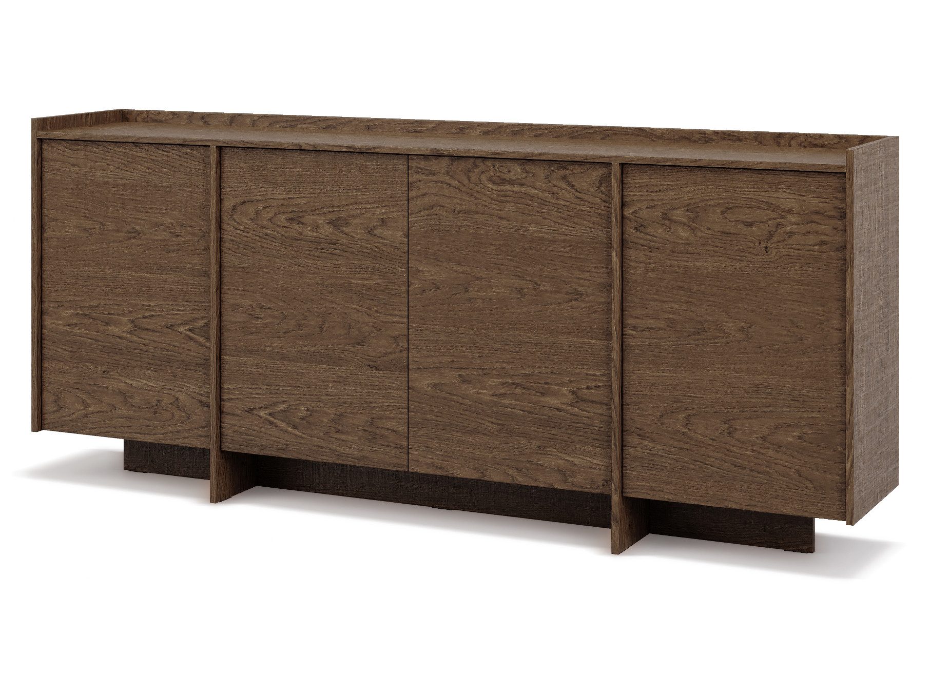 Beautysofa Kommode JUNI mit 4 Türen (Push-to-Open-Funktion, im Japandi-Stil), Breite: 200 cm