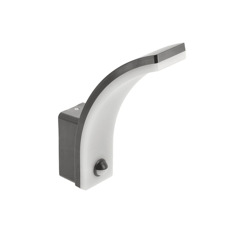 GTV Wandleuchte 20w LED Außenleuchte Außenlampe Fassadenleuchte mit Bewegungsmelder, 20 Watt, 1940 Lumen, Neutralweiß 4000K, IP Schutzklasse: IP54