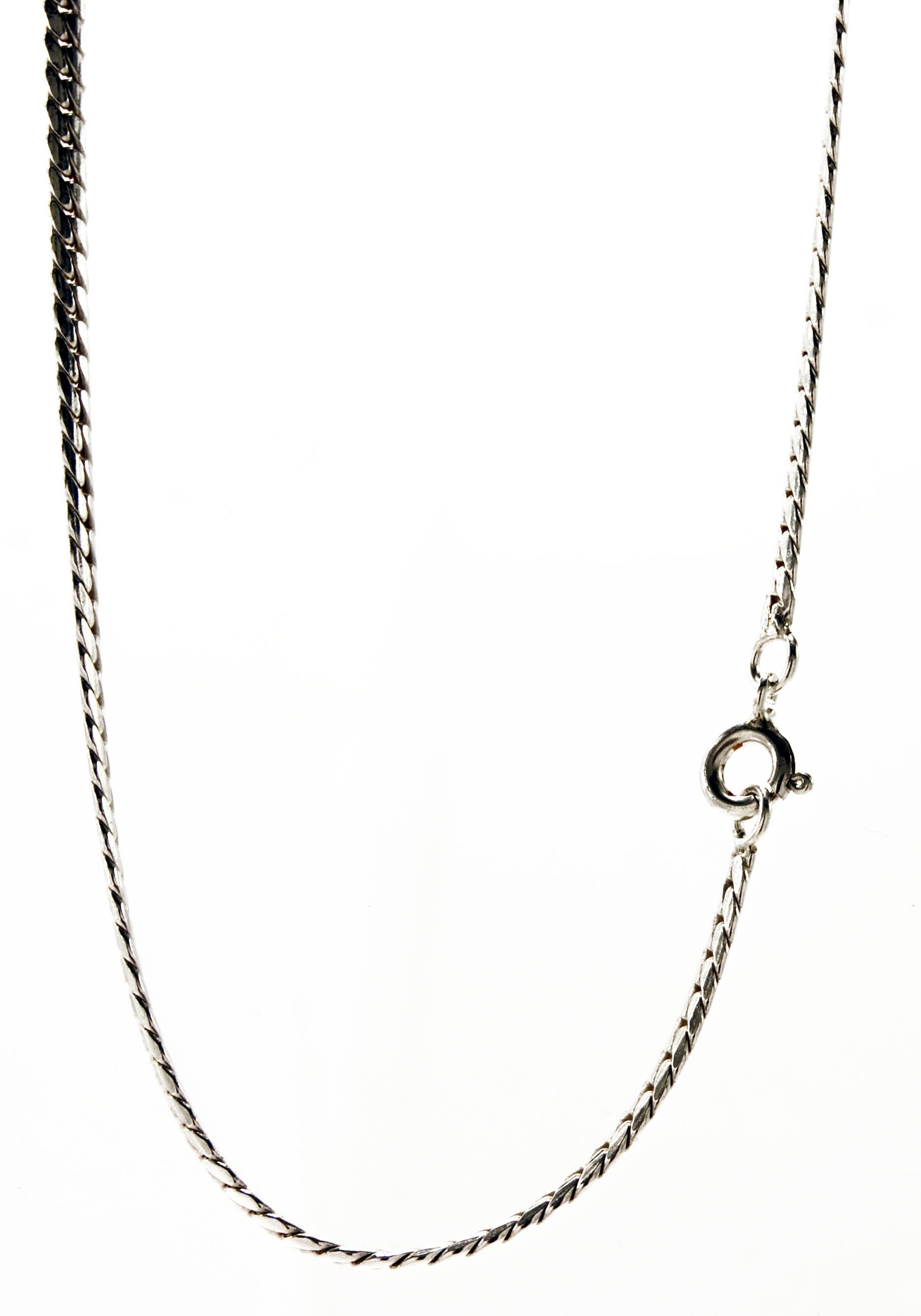 Kiss of Leather Silberkette »edle Panzerkette aus 925 Sterling, 2,7x1 mm  breit, 45 cm lang, Kette Halskette« online kaufen | OTTO