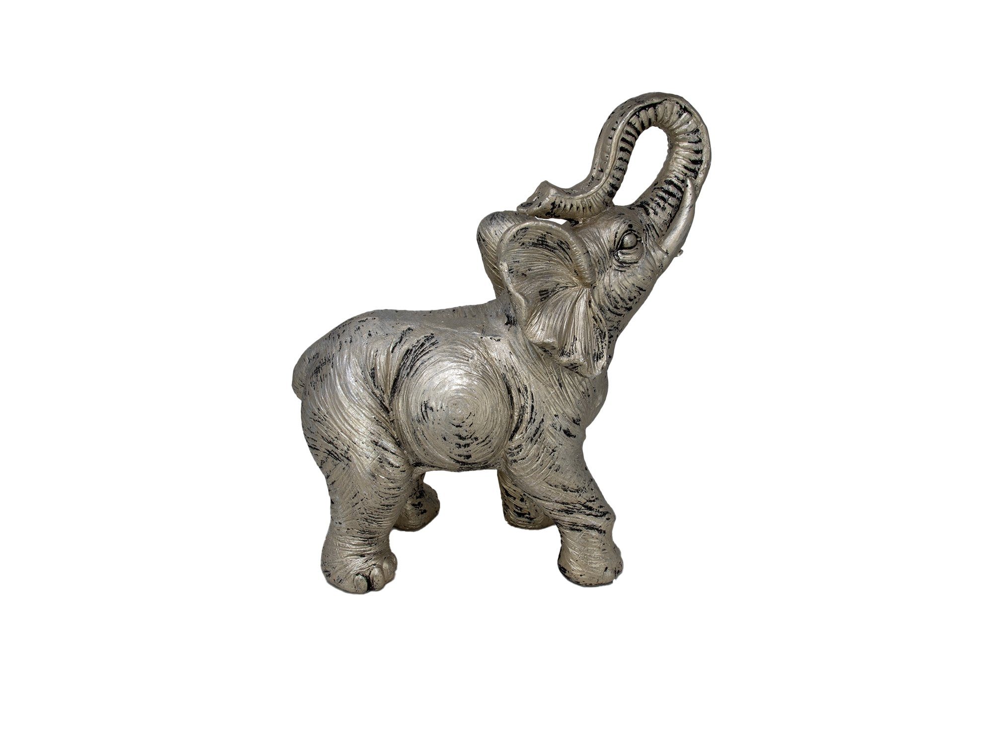 Klaus Skulptur stehend, cm Elefant silber, ca. 38,5