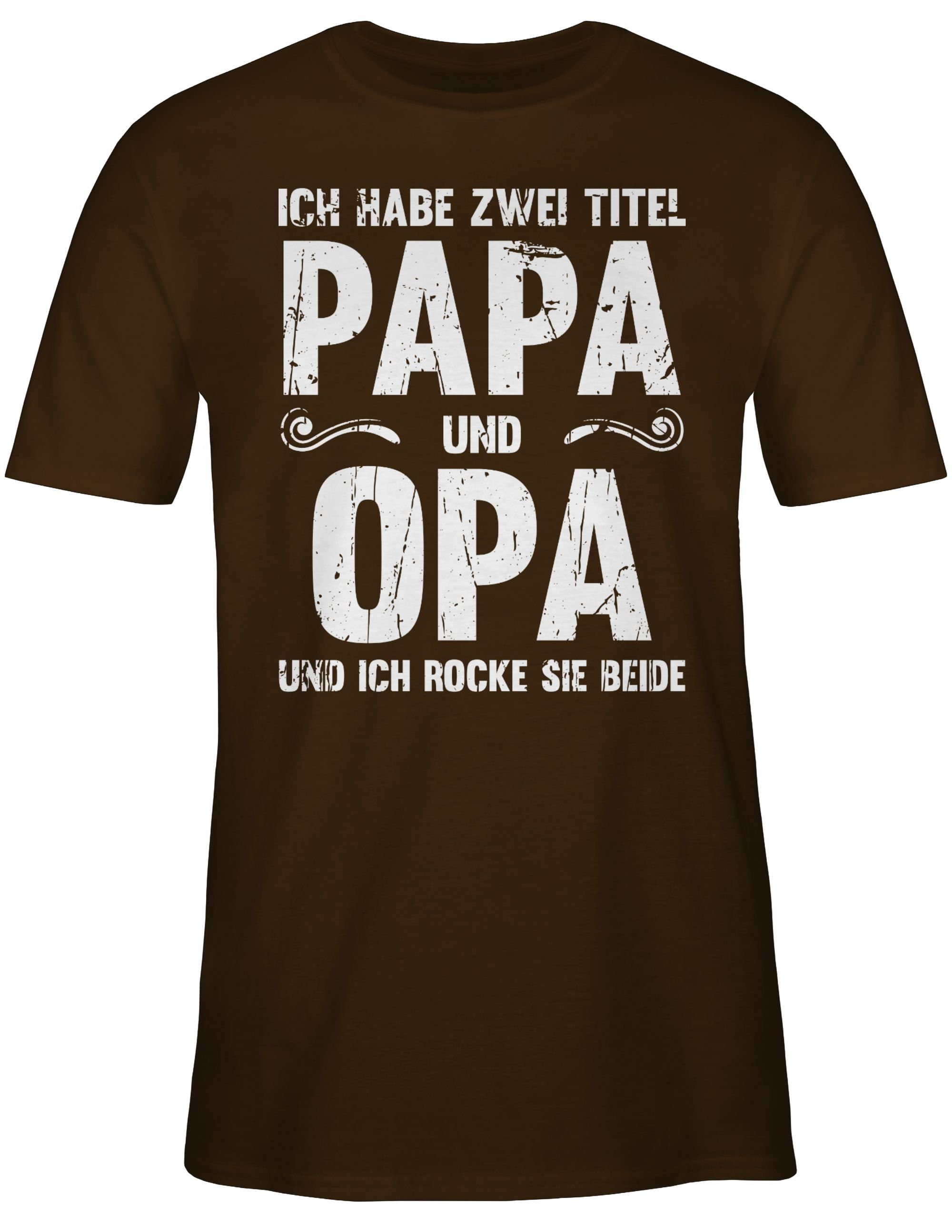 Shirtracer T-Shirt Ich habe zwei Titel günstig online kaufen