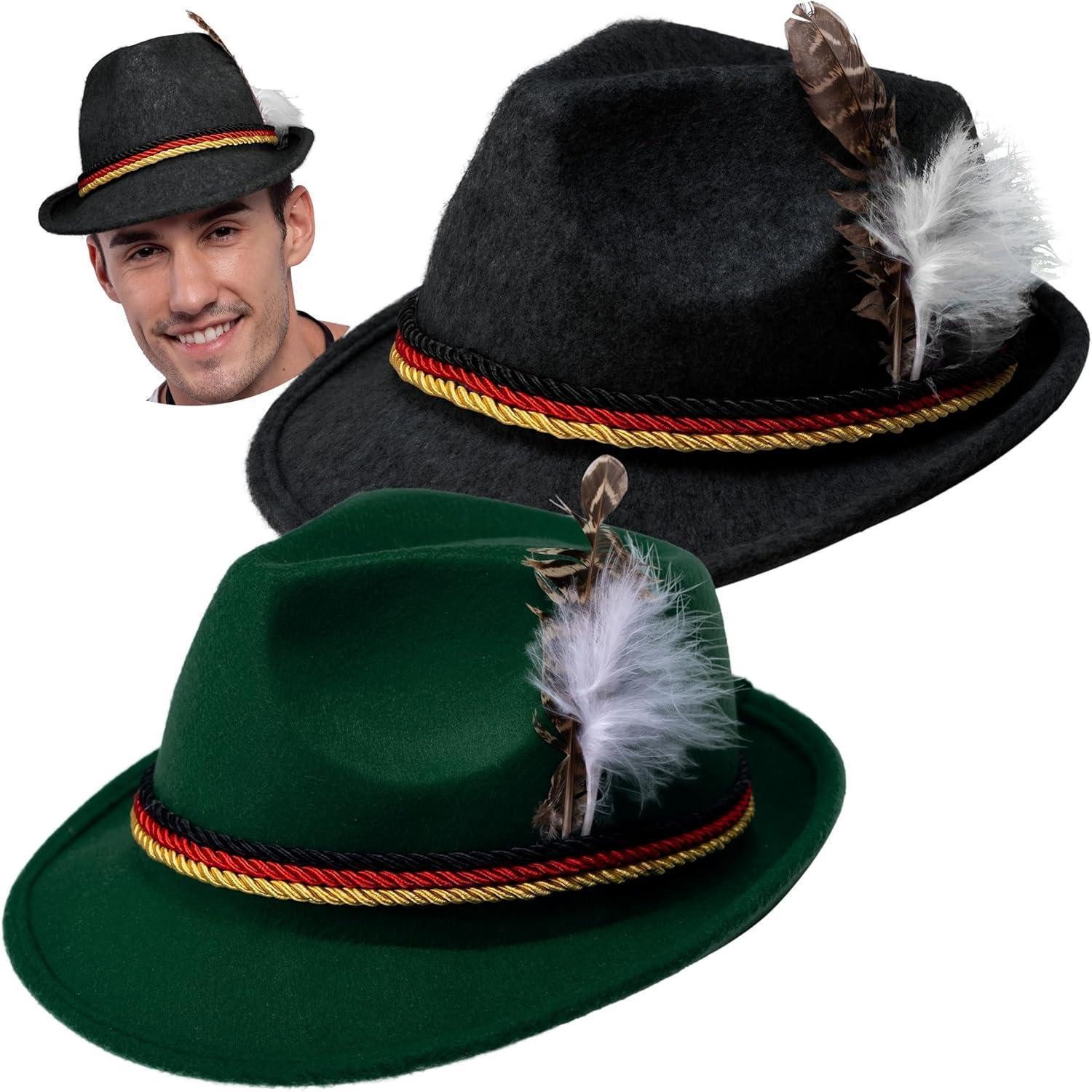 LuxusKollektion Trachten-Kostüm Spooktacular Creations 2 German Alpine Hats Halloween Costume