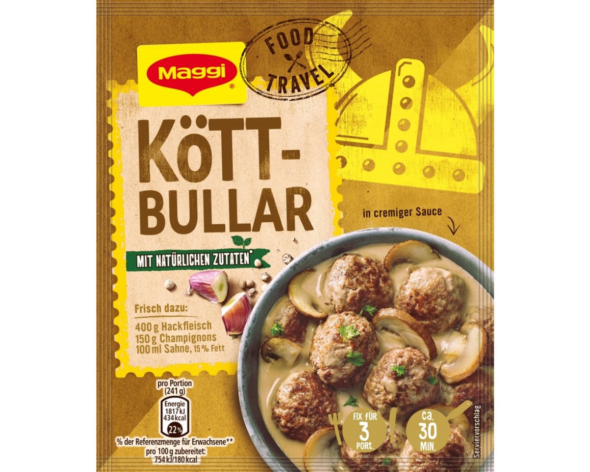 MAGGI Saucen, Maggi Fix für Köttbullar Sauce für schwedische Hackbällchen 34g