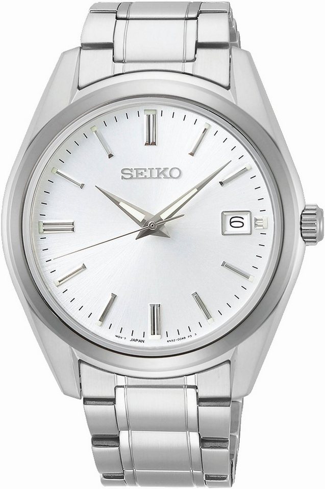 Seiko Quarzuhr SUR307P1, Zeitlos schöne Armbanduhr für Herren