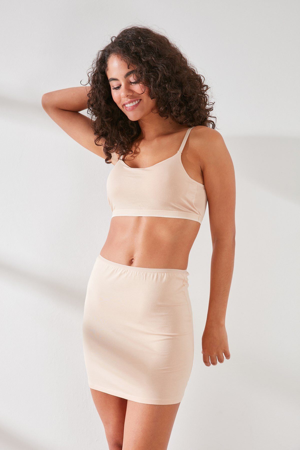 Unterkleid Damen Modal Baumwoll Mini Slip