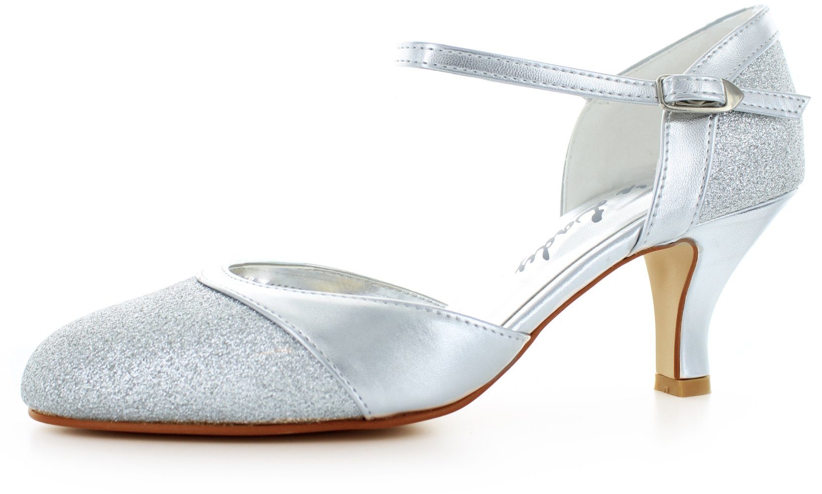 White Lady 701 silber Glitter Slingpumps Slingpumps