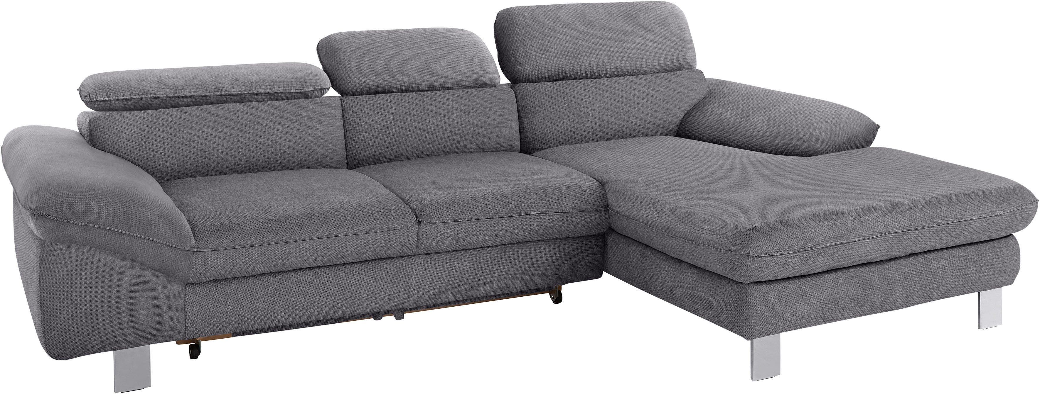 COTTA Ecksofa Driver L-Form, mit Kopfteilverstellung, wahlweise mit Bettfunktion & Bettkasten