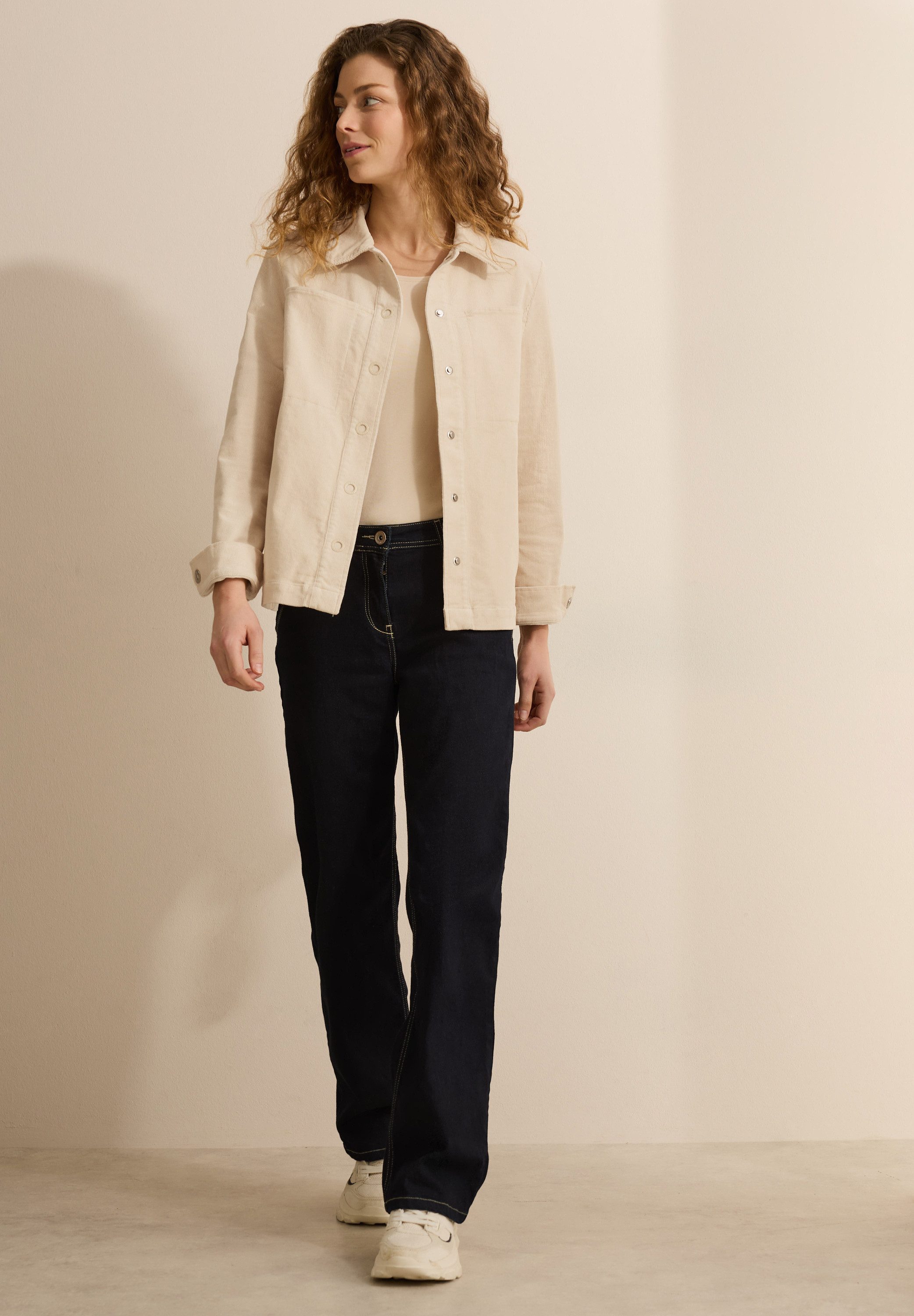 CECIL Cordjacke aus Baumwolle mit Stretchanteil