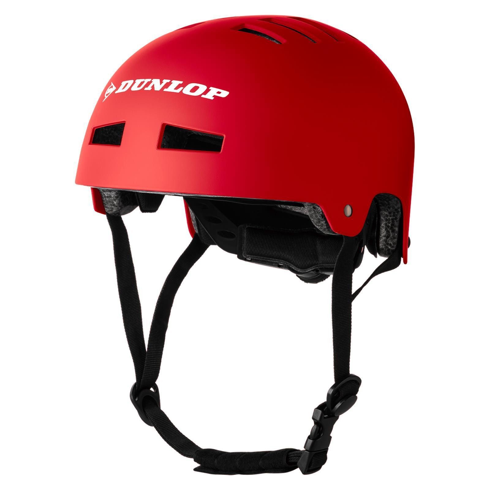 Dunlop Fahrradhelm Fahrradhelm Skaterhelm Helm S-L, Test Sehr Gut - Leichter robuster Allrounder Helm, Schnellverschluss