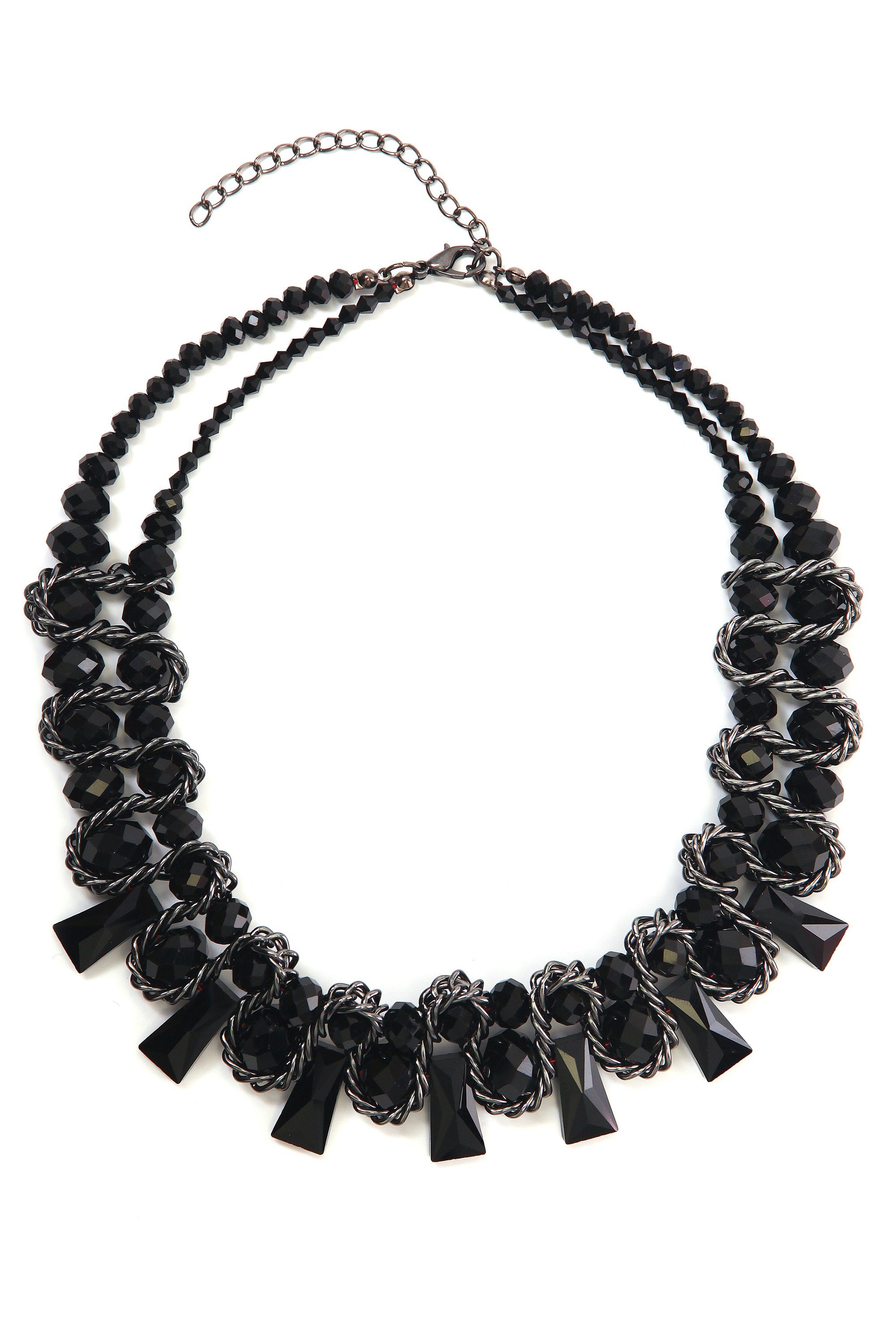 COLLEZIONE ALESSANDRO Kette mit Anhänger Nicola, hochwertige facettierte Glasperlen