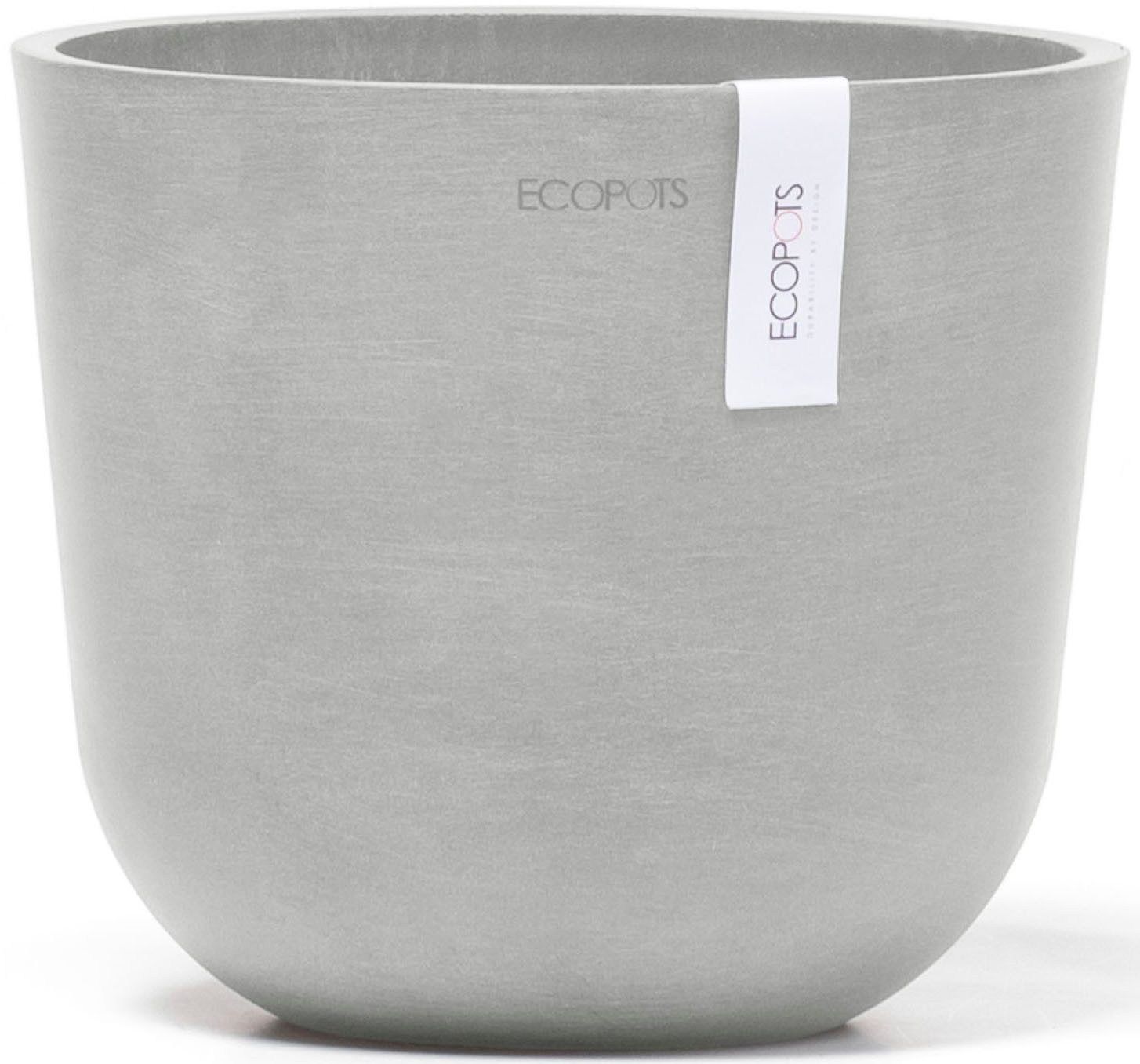 ECOPOTS Blumentopf Oslo Mini 19 Weißgrau, für den Innenbereich. Reduzierter Preis € 14,29. Unverbindliche Preisempfehlung € 17,95