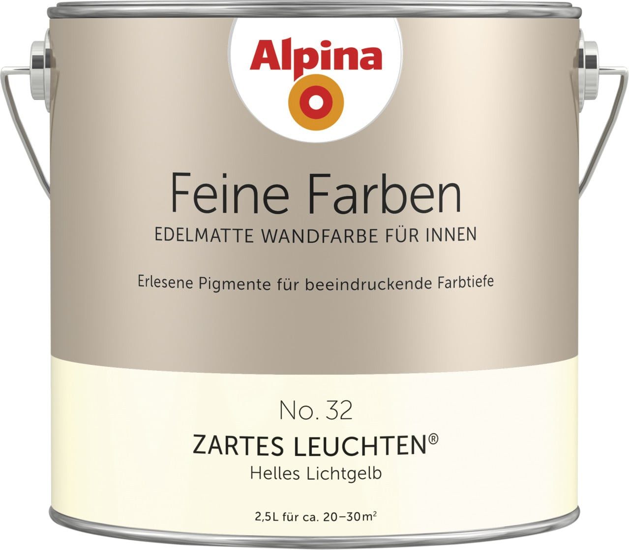 Alpina Wandfarbe Alpina Feine Farben Wandfarbe No. 32 Zartes