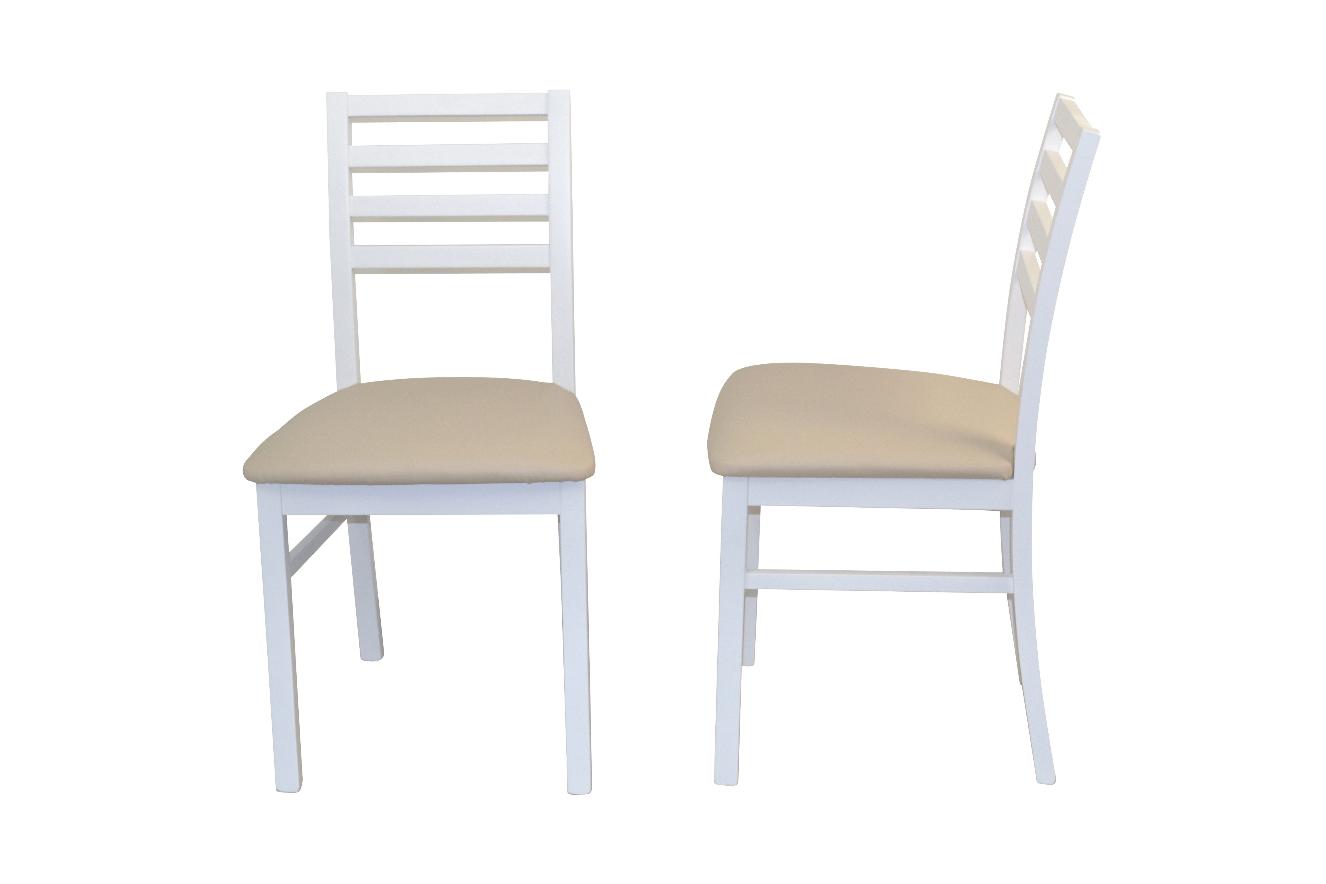 moebel-direkt-online Esszimmerstuhl Massivholzstühle in buchefarben oder weiß und je in drei Farben