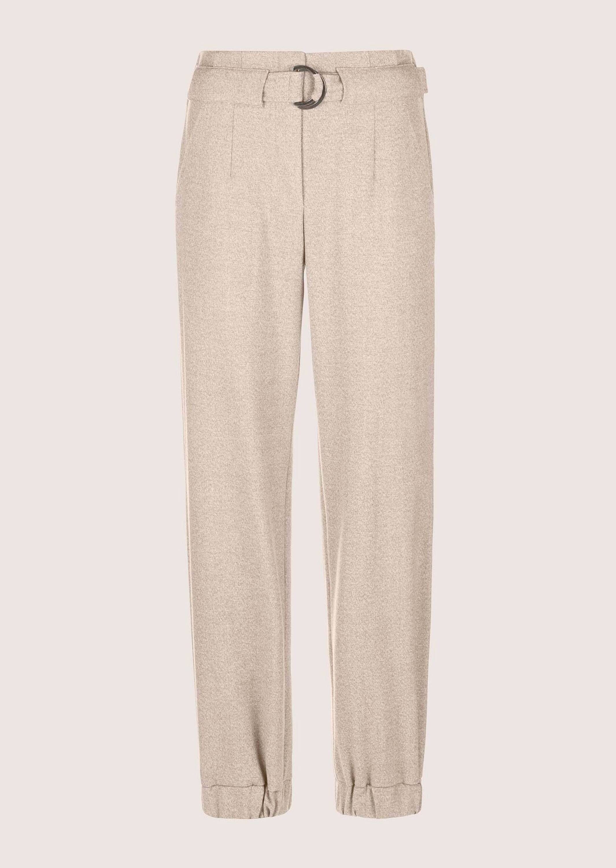 Cargohose Lässige Damenhose mit Gürtel und Gummisaum