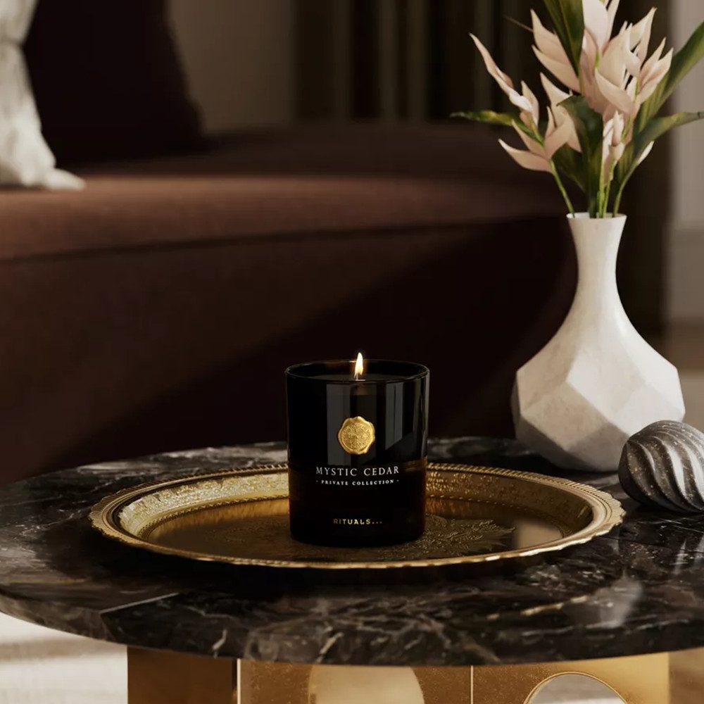 Rituals Duftkerze Rituals Private Collection Mystic Cedar Scented Candle 360g. (1-tlg), Luxuriöser Duft mit Zedernholz und Patchouli