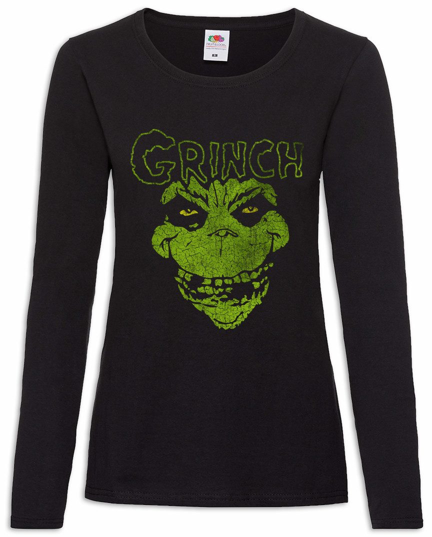Urban Backwoods Langarmshirt Grinchfits Damen Langarmshirt The Mis Curtis Fit Fits Fett Misfits Fun (1-tlg) Head Grinch Simon Donovan