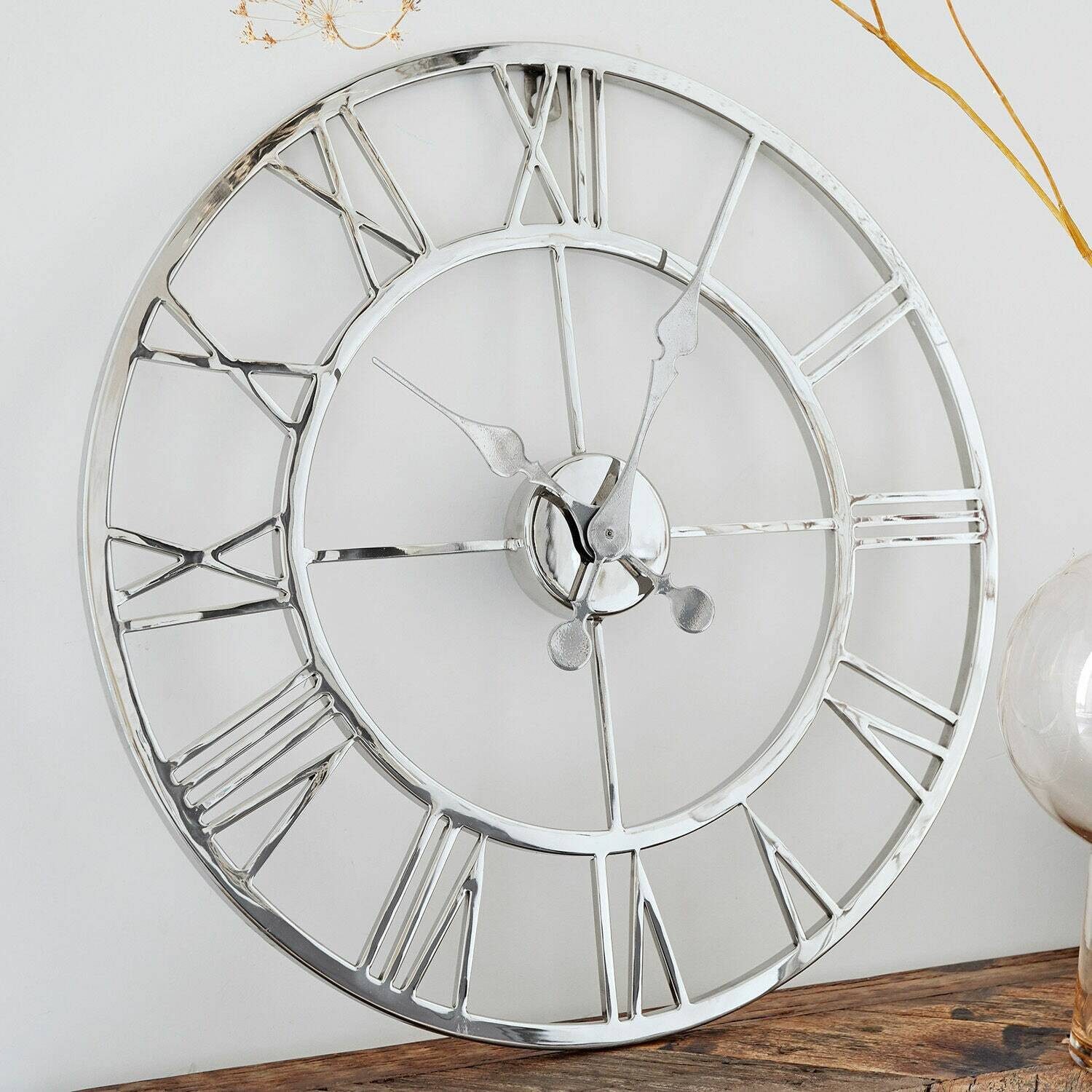 Mirabeau Wanduhr Uhr Houston silber günstig online kaufen