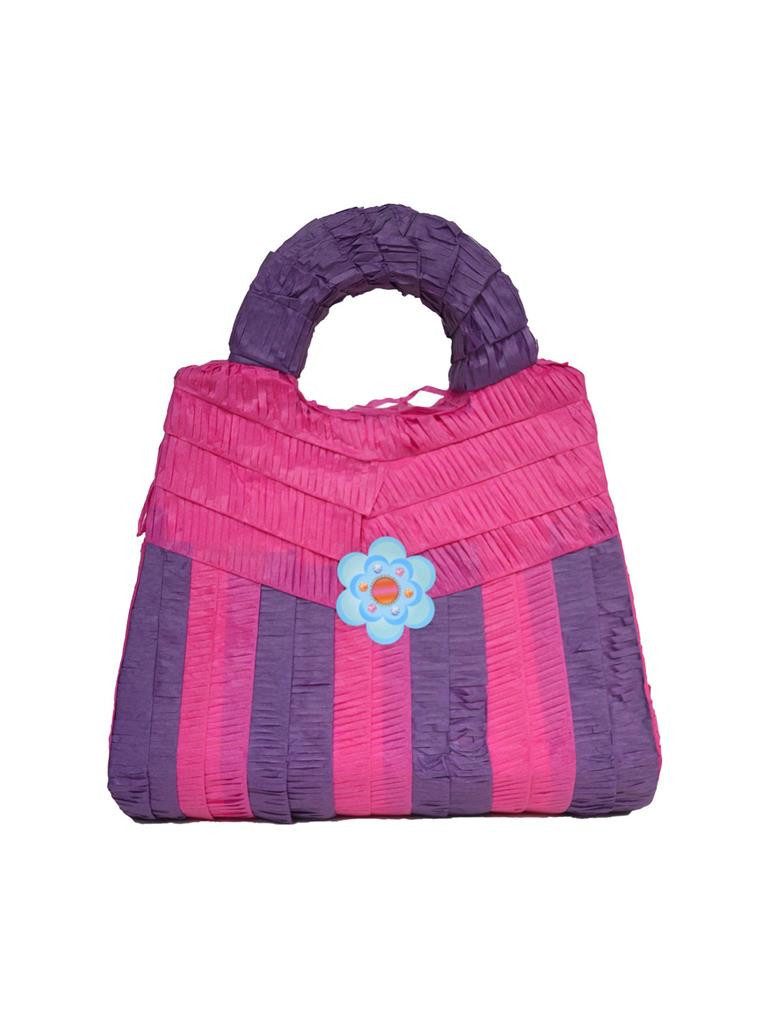 Funny Fashion Pinata Pinata 'Handtasche' Pink/Lila, 43x37x18cm