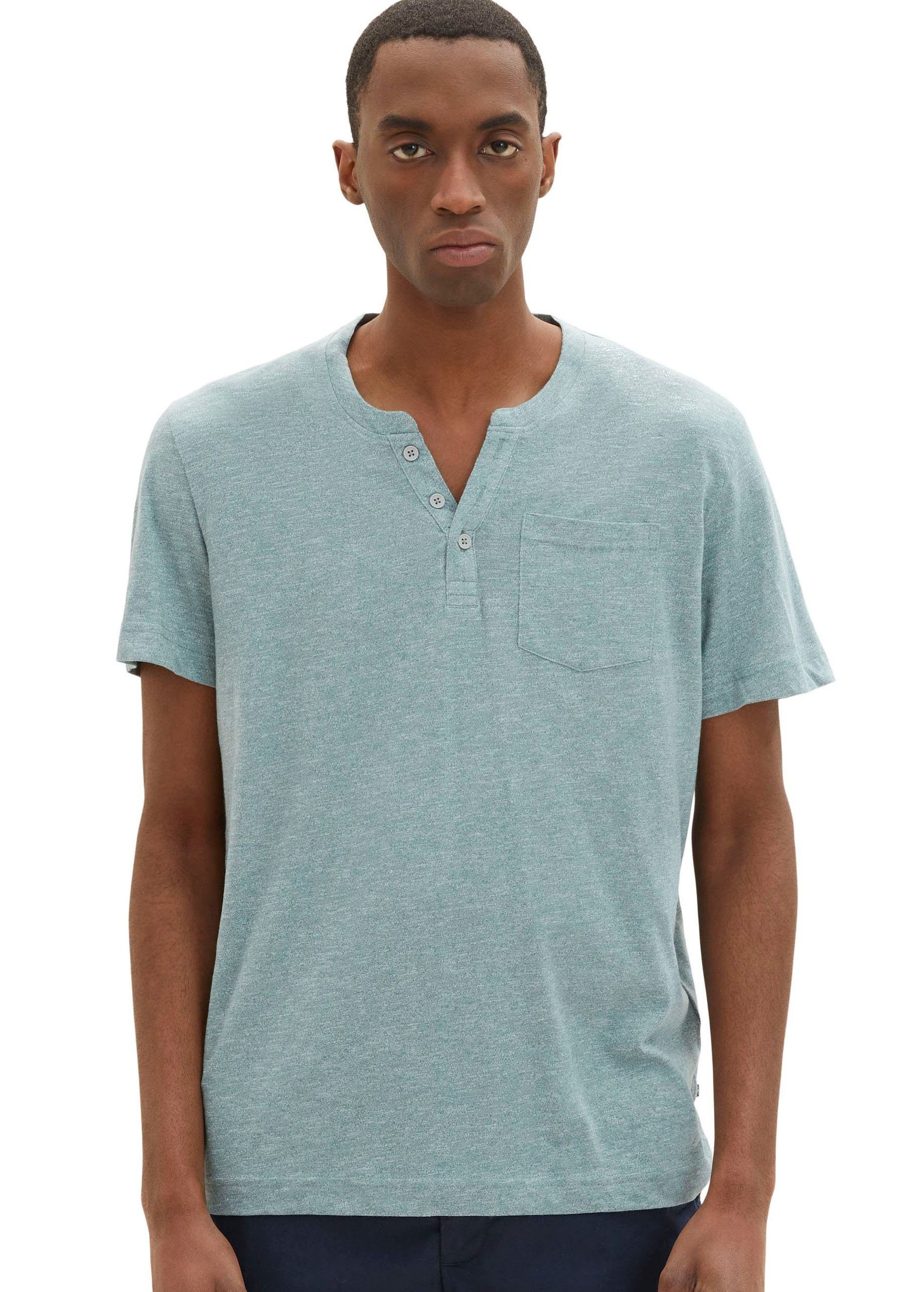 TOM TAILOR Herren T-Shirt Mit Streifen – Casual-Look Im Regular Fit